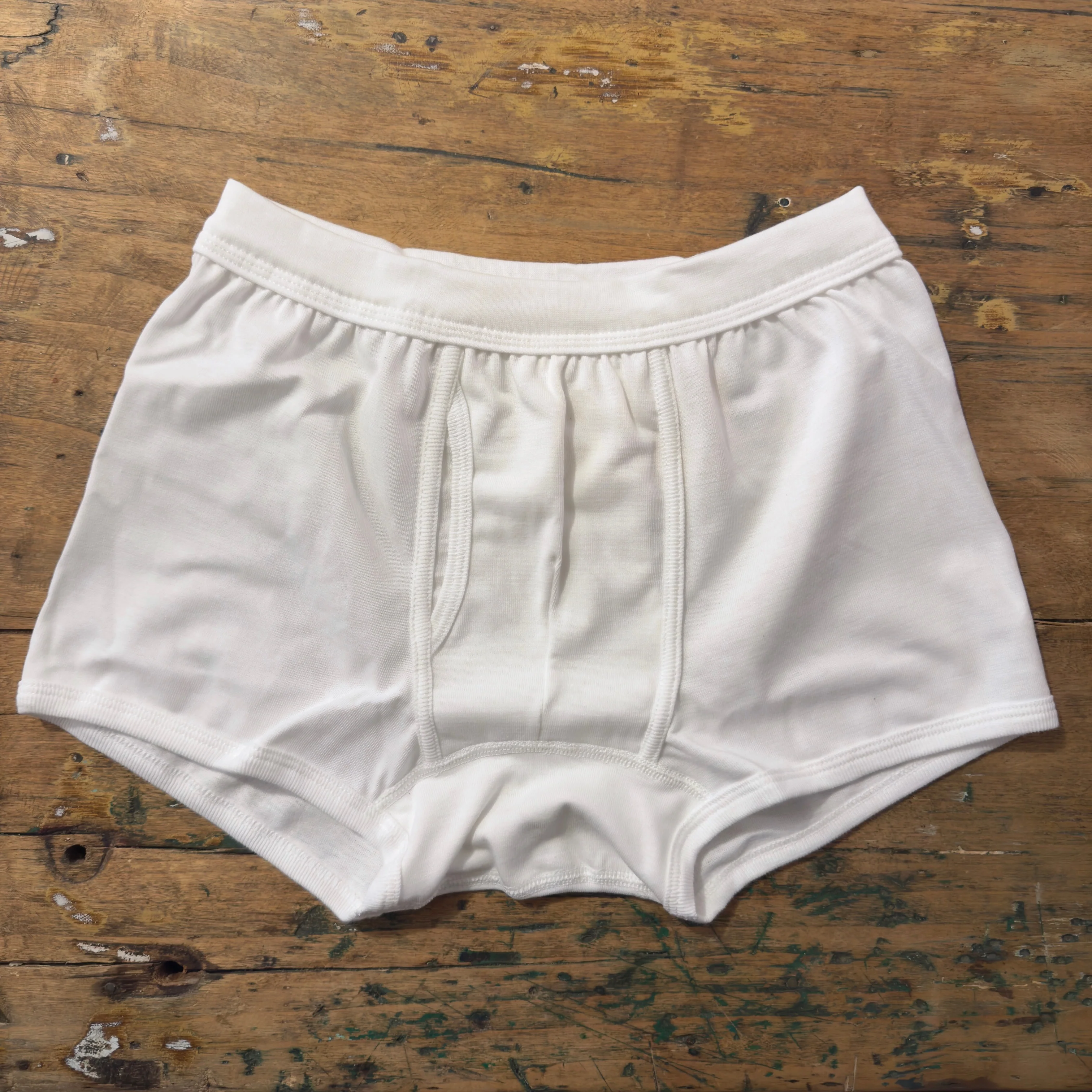 merz b. schwanen | 254 men's loopwheeled boxer brief white - Image 3