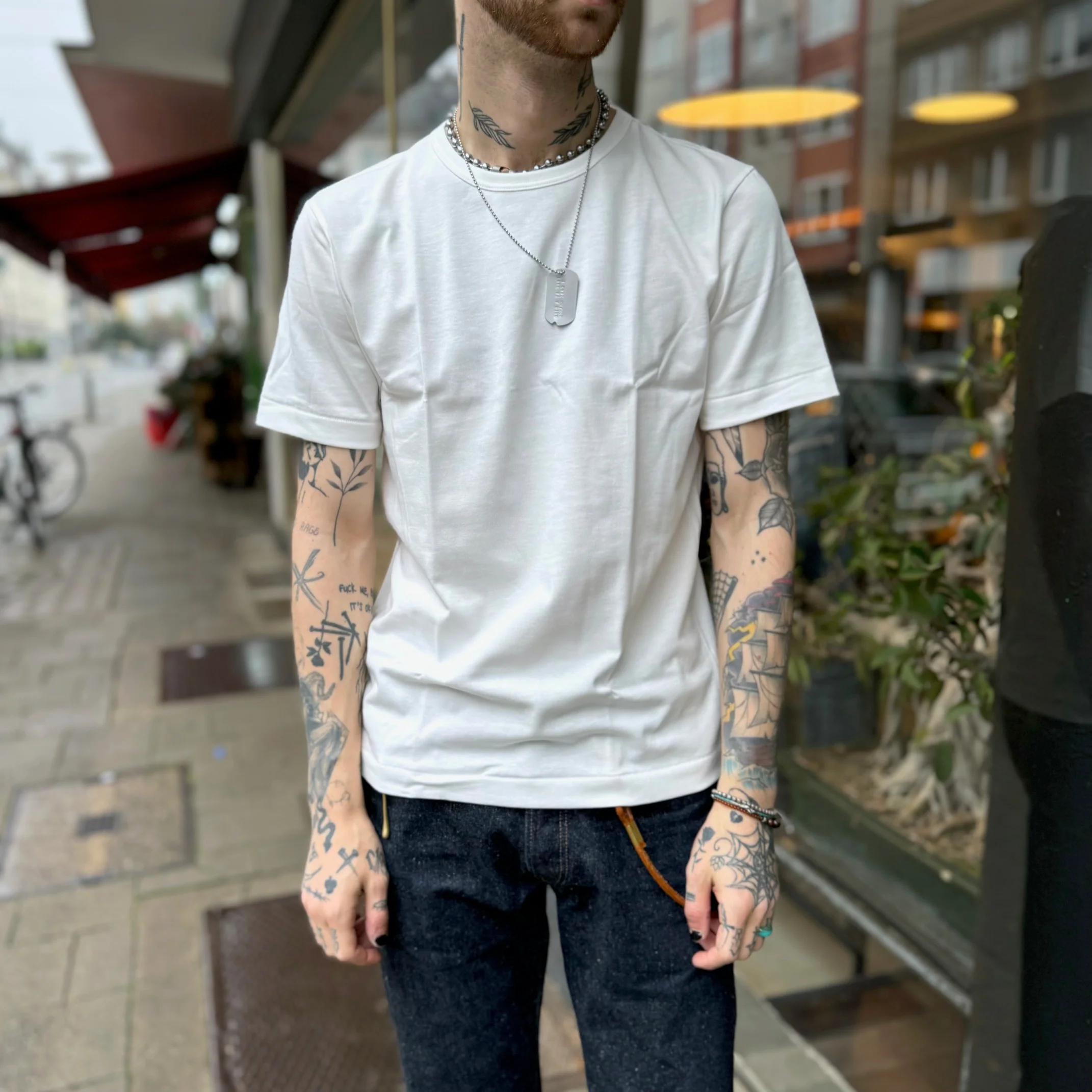 merz b. schwanen | 2m15 sturdy jersey t-shirt white - Image 2