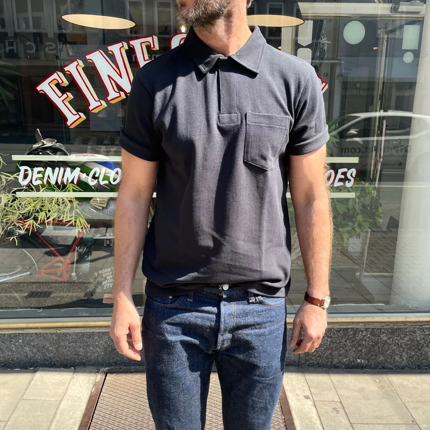 merz b. schwanen | 2pkpl men's polo shirt with pocket charcoal - Image 3