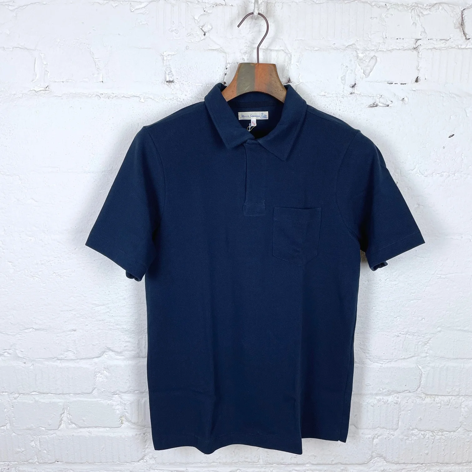 merz b. schwanen | 2pkpl men's polo shirt with pocket ink blue