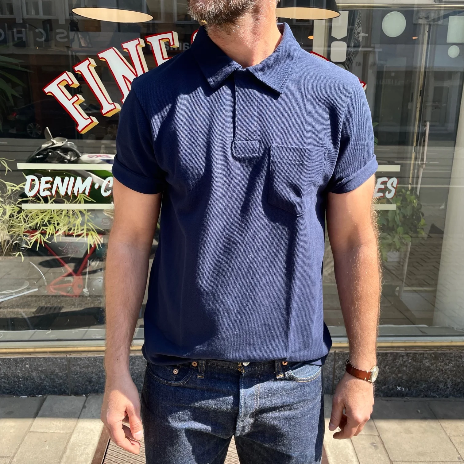 merz b. schwanen | 2pkpl men's polo shirt with pocket ink blue - Image 2