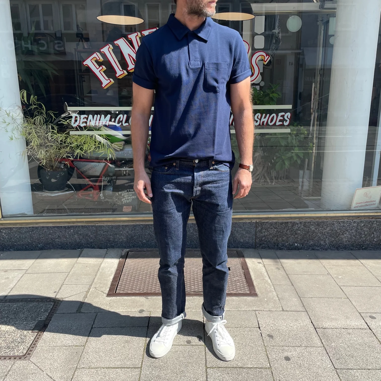 merz b. schwanen | 2pkpl men's polo shirt with pocket ink blue - Image 3