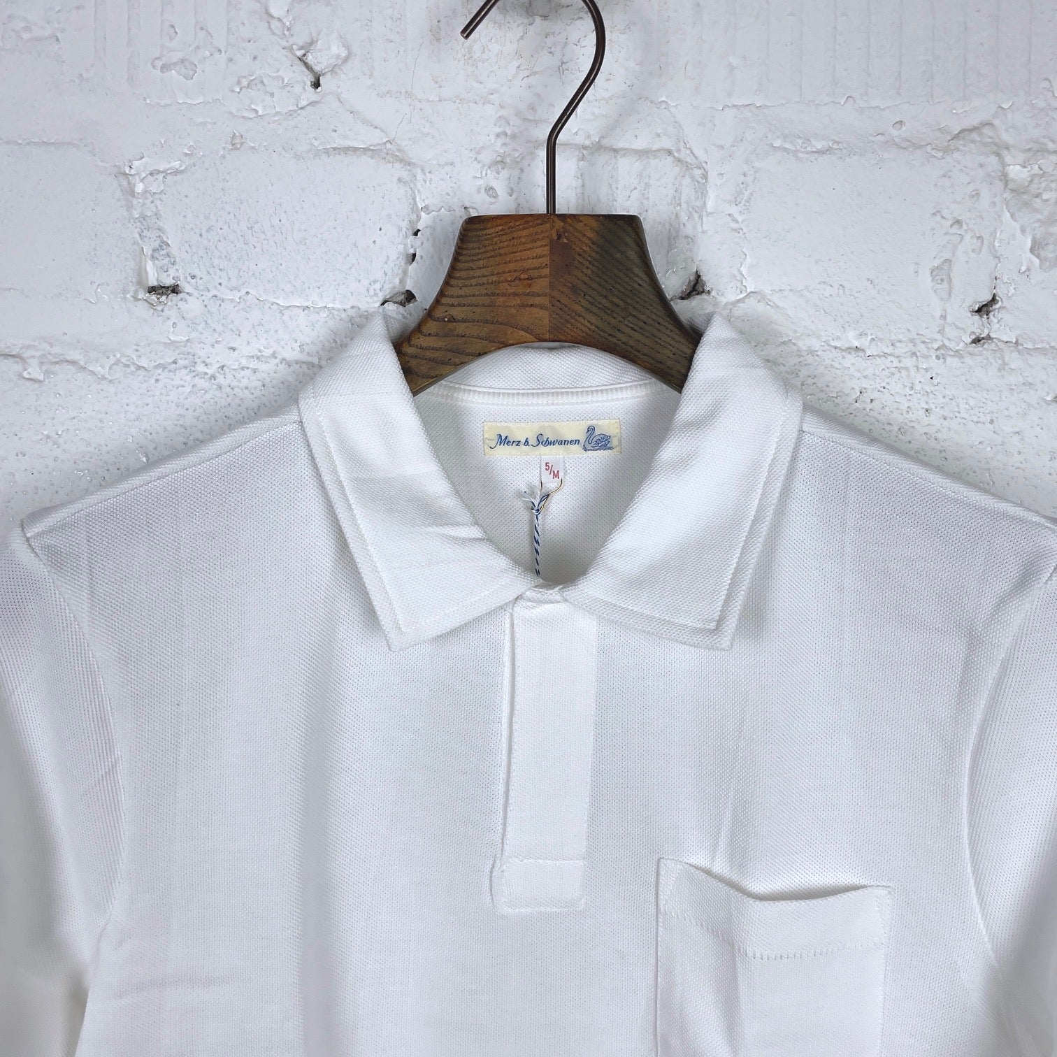 merz b. schwanen | 2pkpl men's polo shirt with pocket white - Image 4