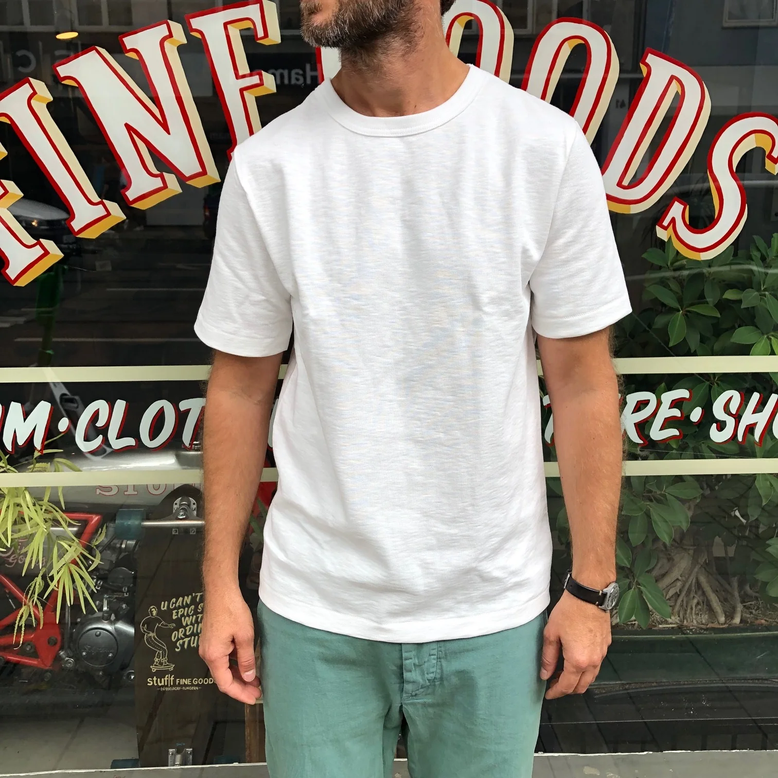 merz b. schwanen | 2s14 men's crew neck tee white - Image 2
