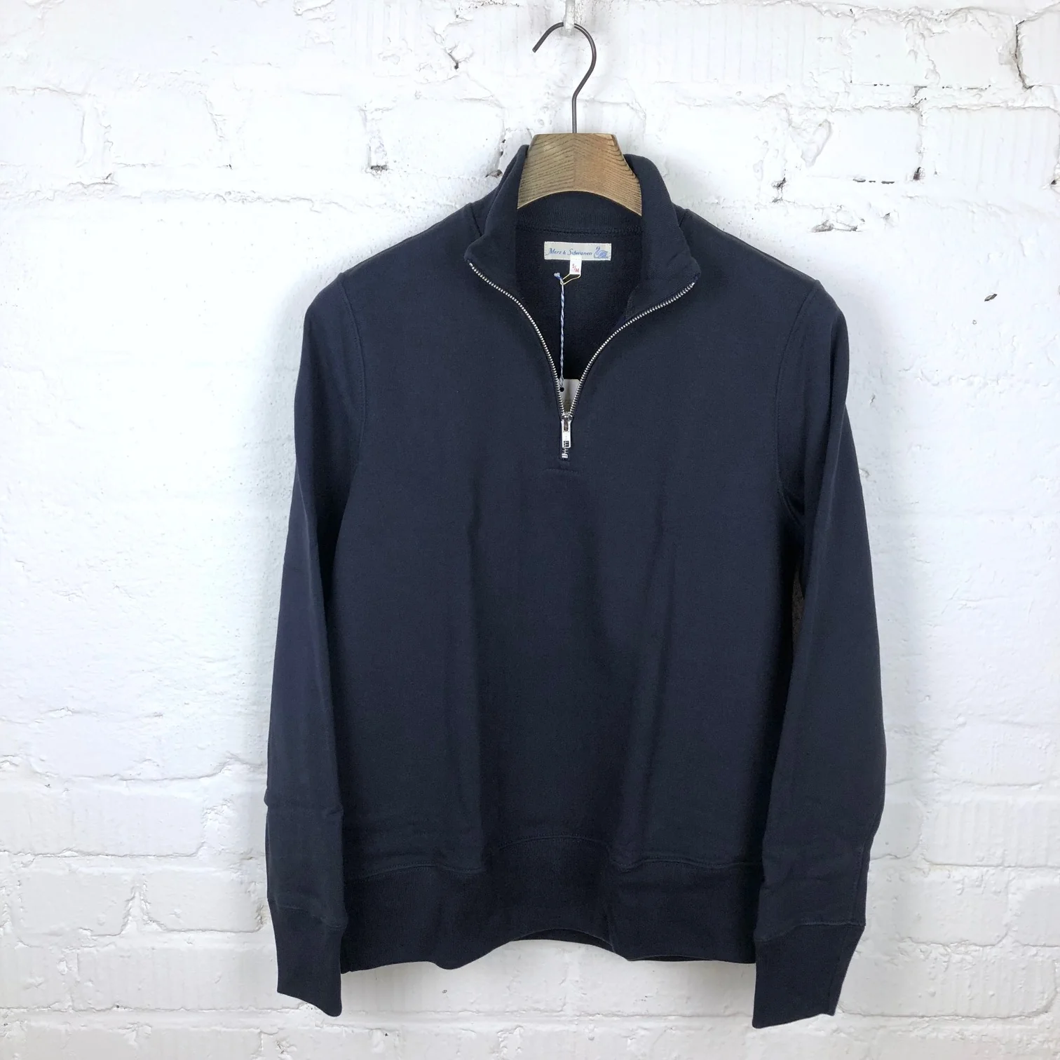 merz b. schwanen | 343z men's sweatshirt half-zip