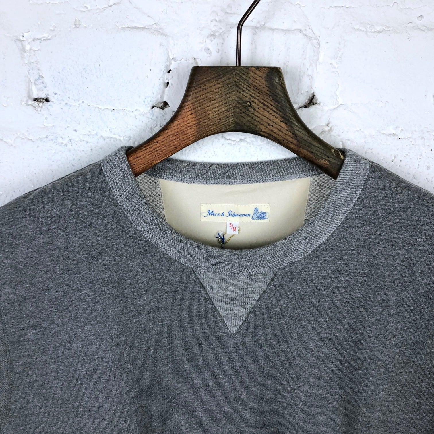 merz b. schwanen | 3s48 crewneck sweatshirt heavy - anthra. mel. - Image 2