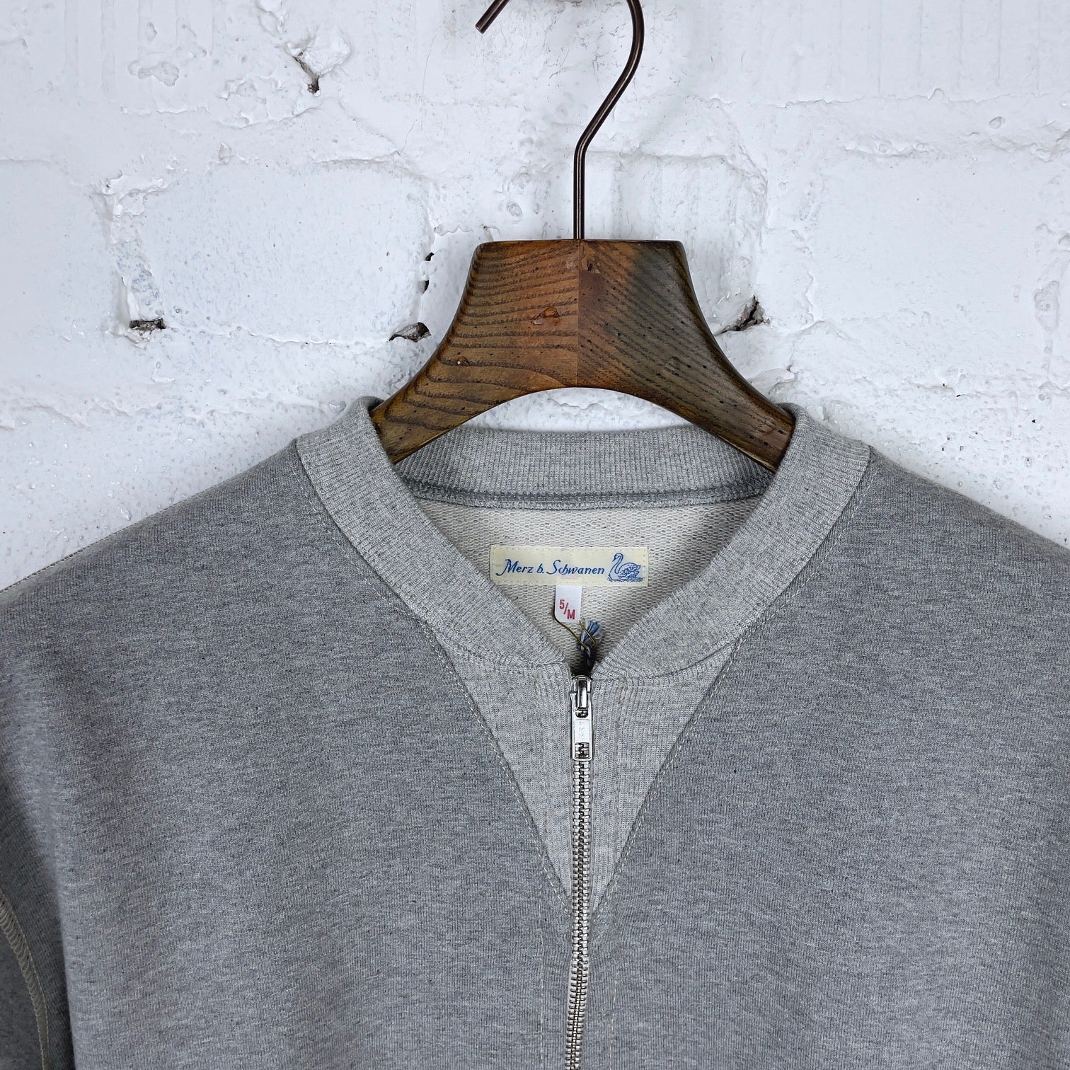 merz b. schwanen | 3s83 heavyweight sweat jacket grey - Image 2