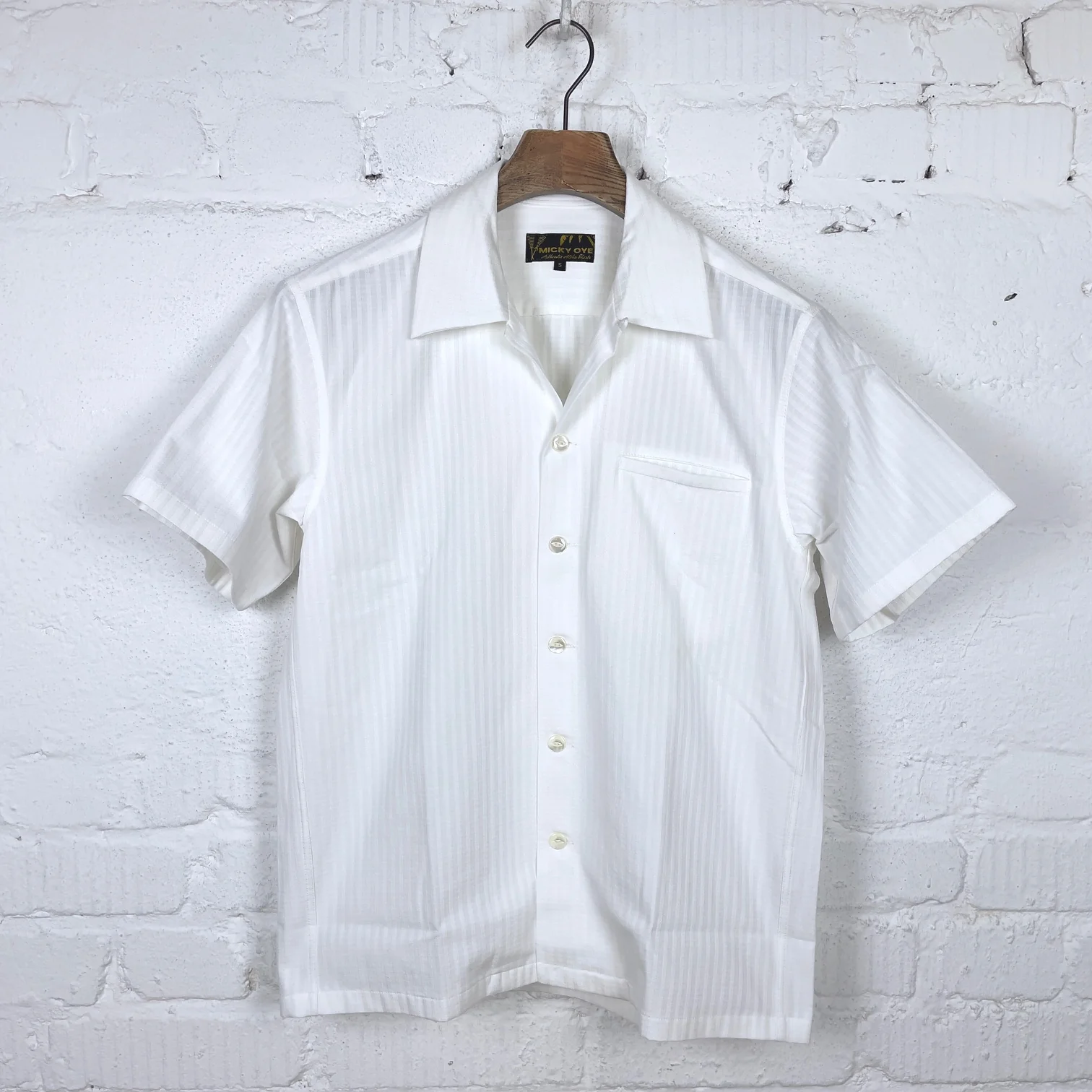 micky oye | panama shirt white