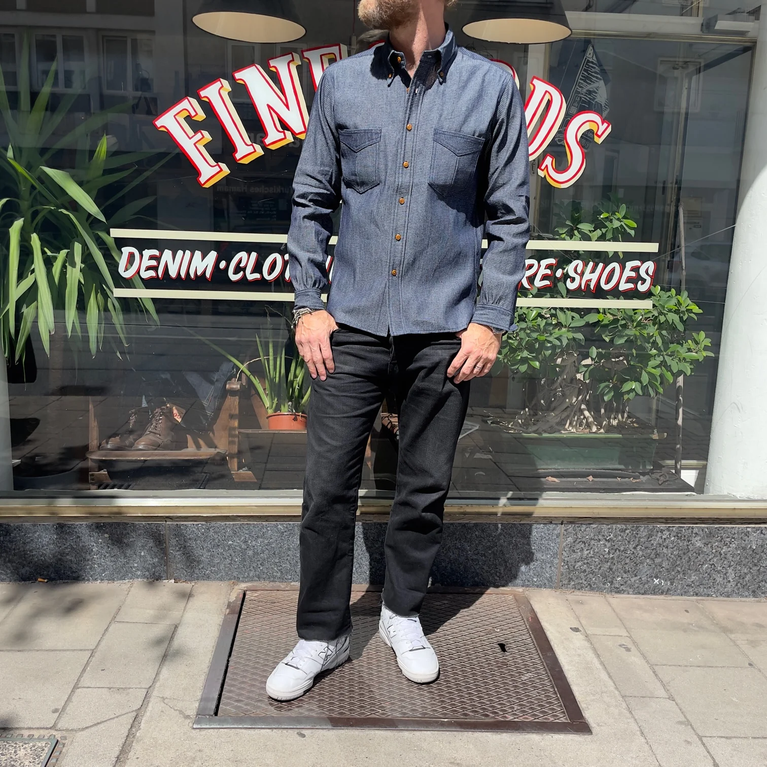 mister freedom | berkeley shirt l-s - nos indigo dobby - Image 3