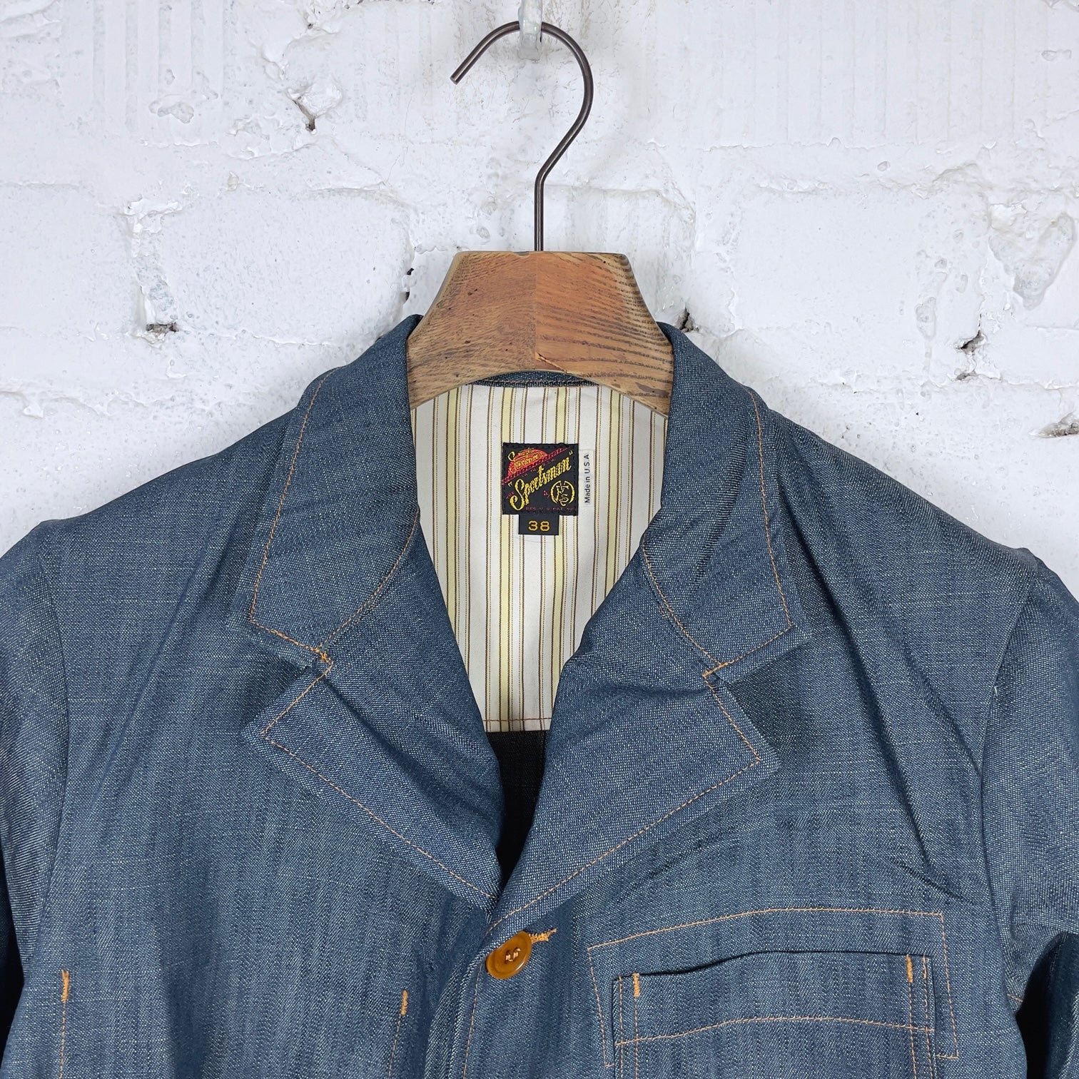mister freedom | continental sportcoat - nos "player" denim - Image 2