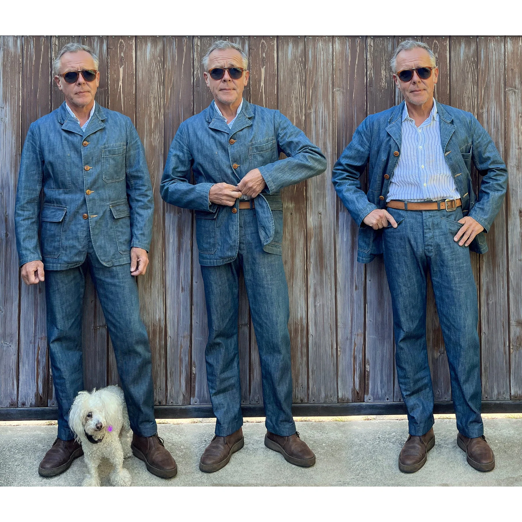 mister freedom | continental sportcoat - nos "player" denim - Image 5