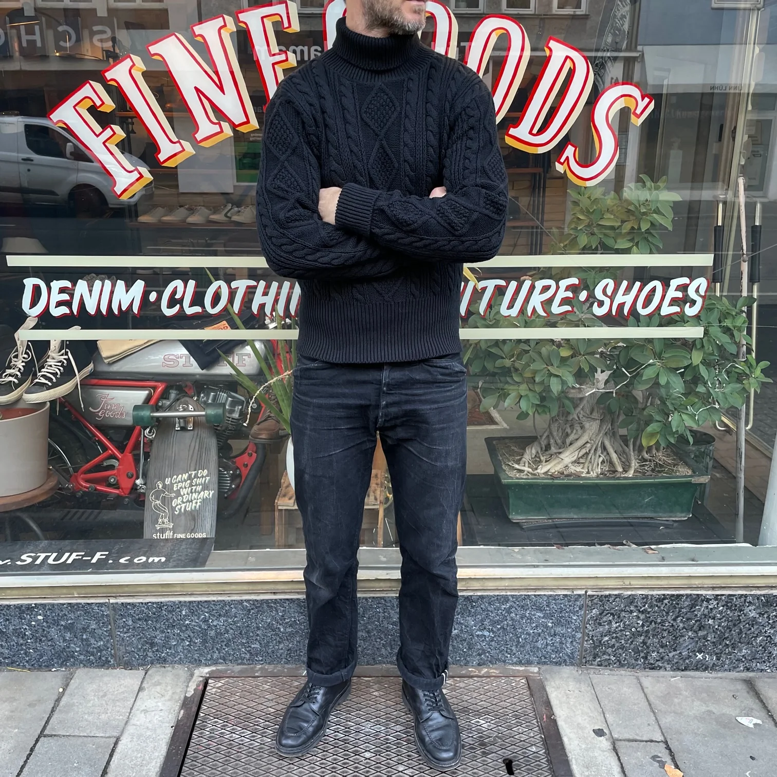mister freedom | mariner sweater roll-neck - black - Image 2