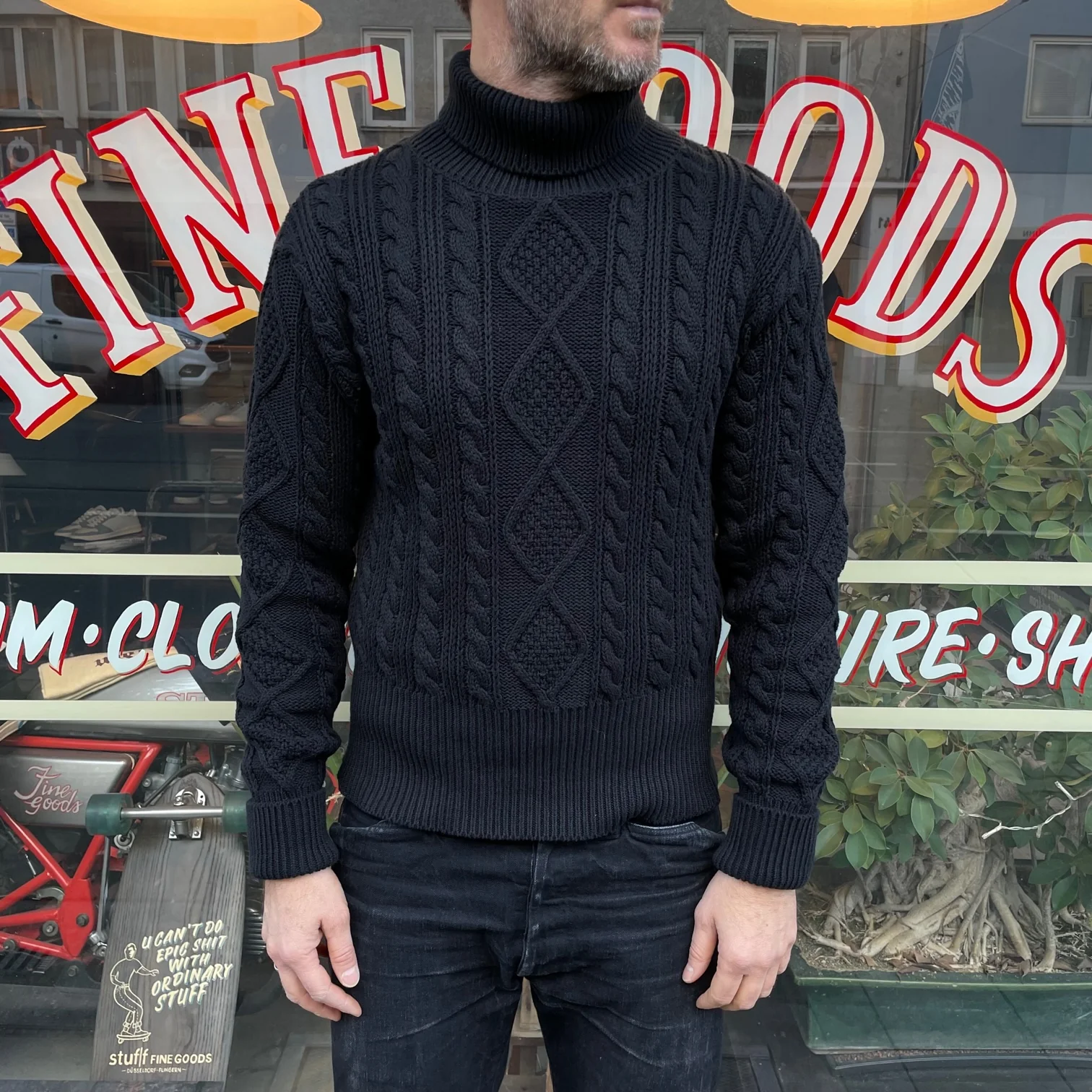 mister freedom | mariner sweater roll-neck - black - Image 3