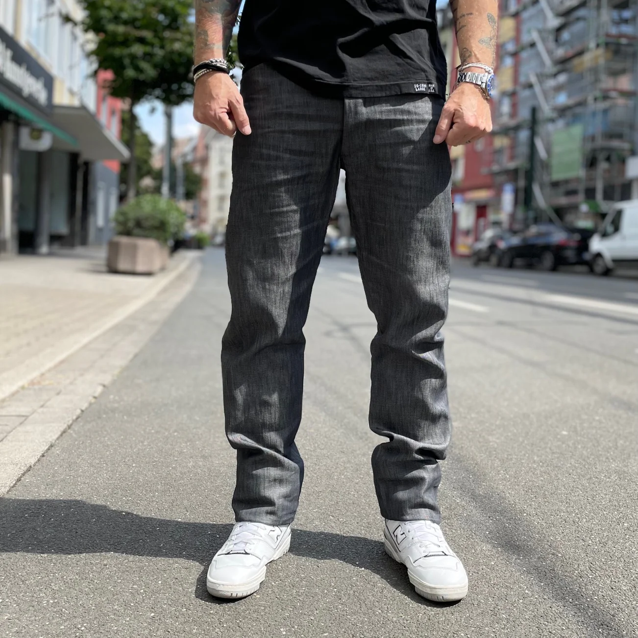 mister freedom | "nouvelle vague" slacks - charcoal grey - Image 2