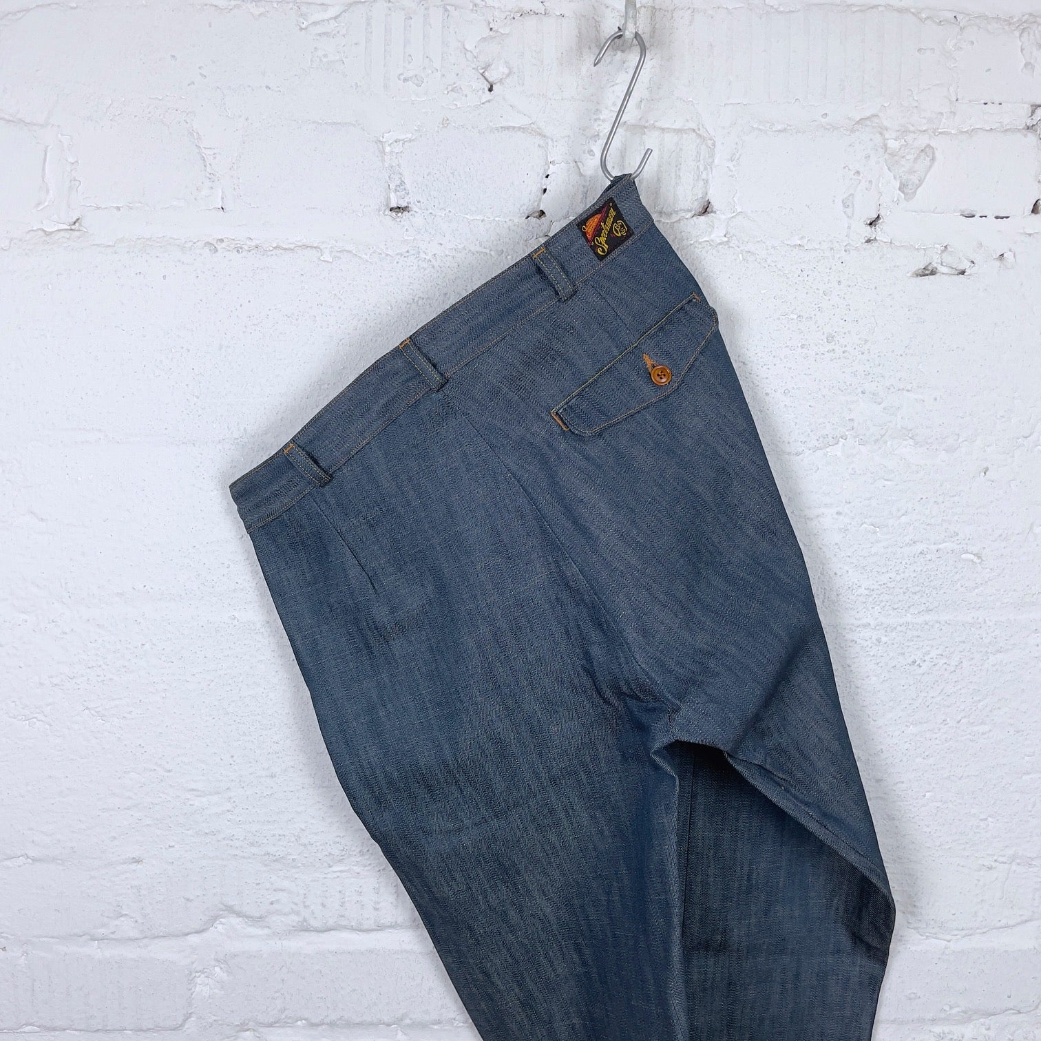 mister freedom | "nouvelle vague" slacks - nos "player" denim - Image 3