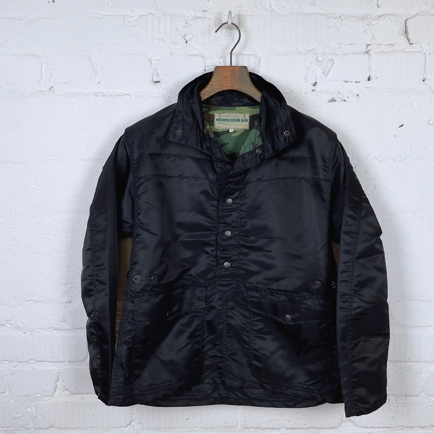 mister freedom | one-zero smock - black nylon