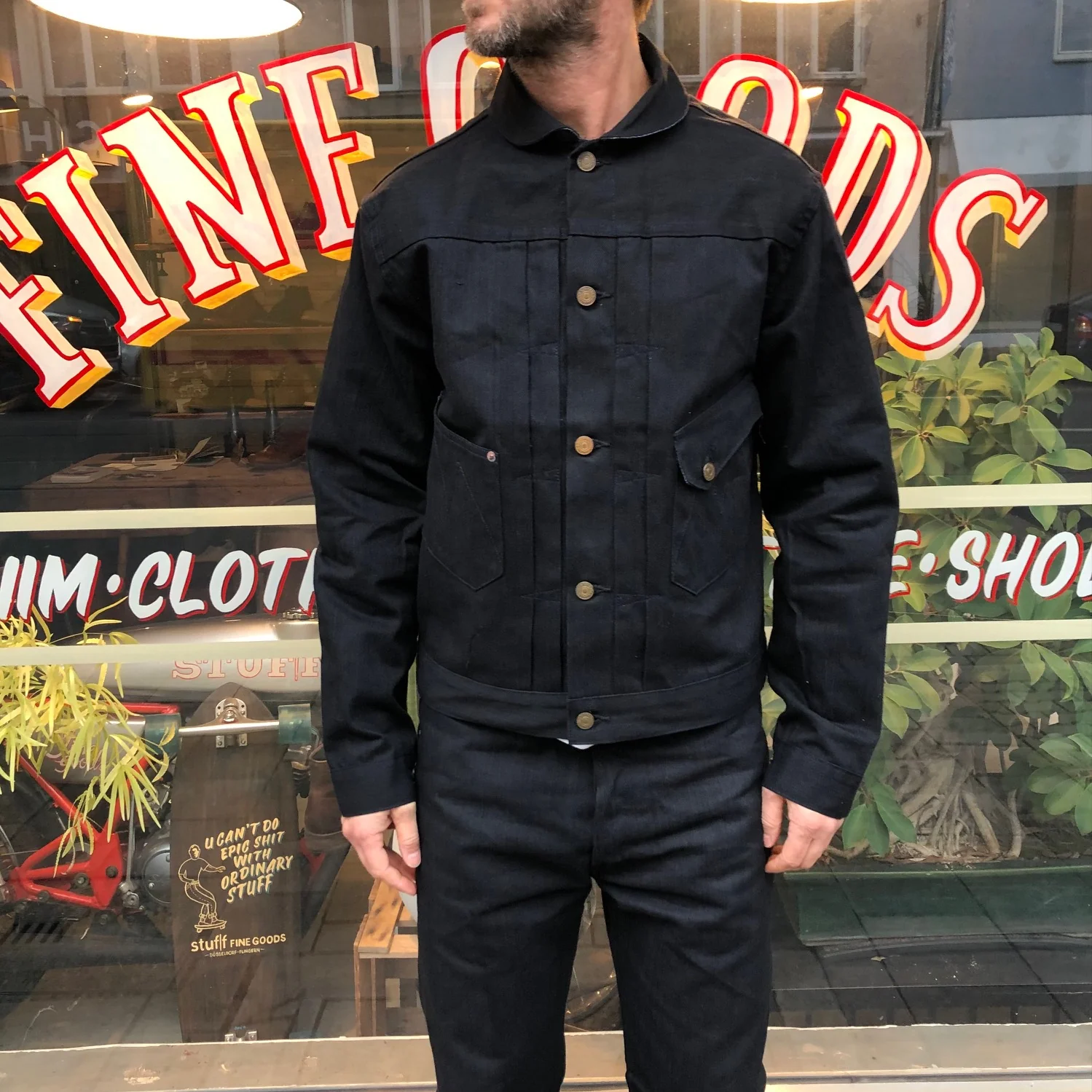 mister freedom | ranch blouse black sulfur dyed denim - Image 2