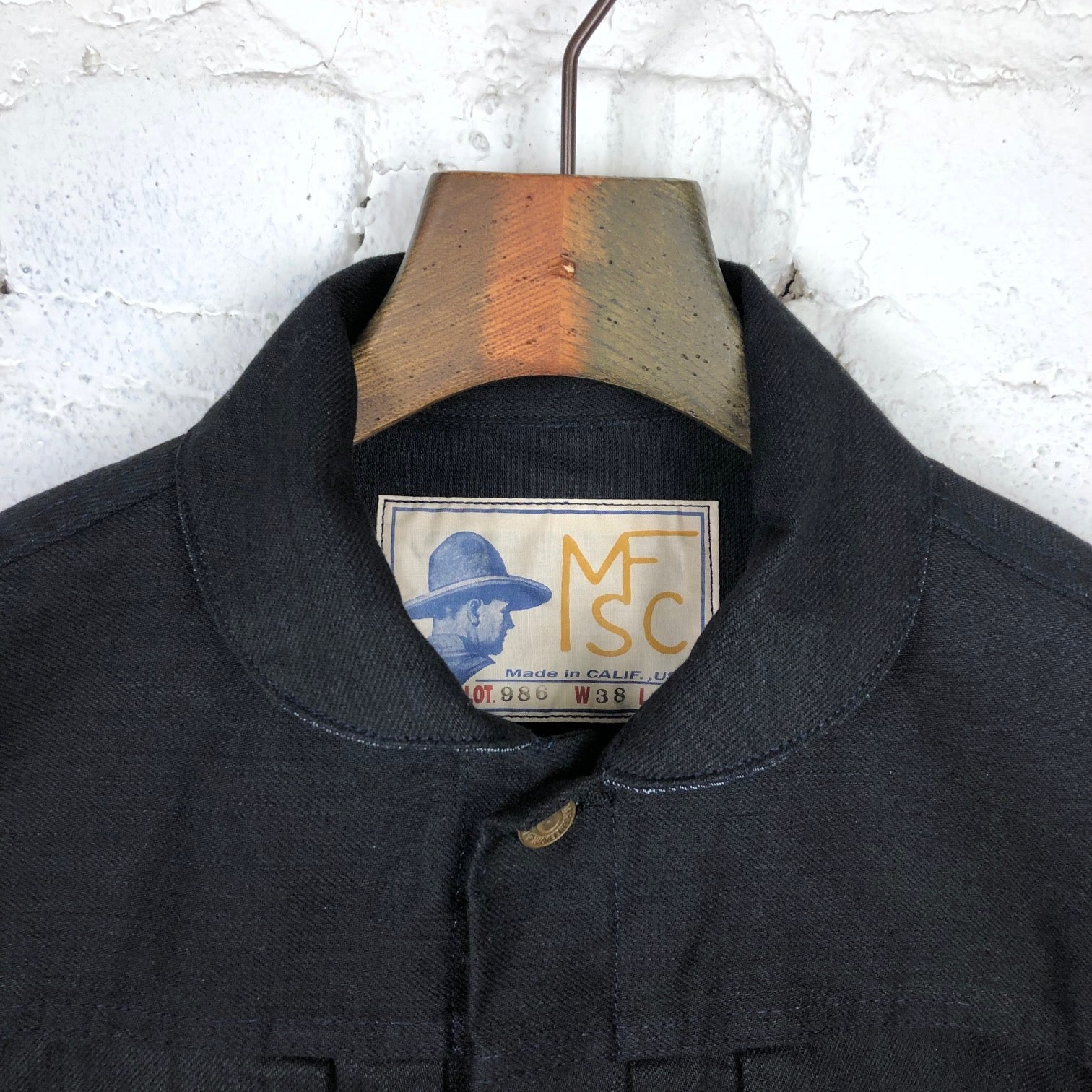 mister freedom | ranch blouse black sulfur dyed denim - Image 4