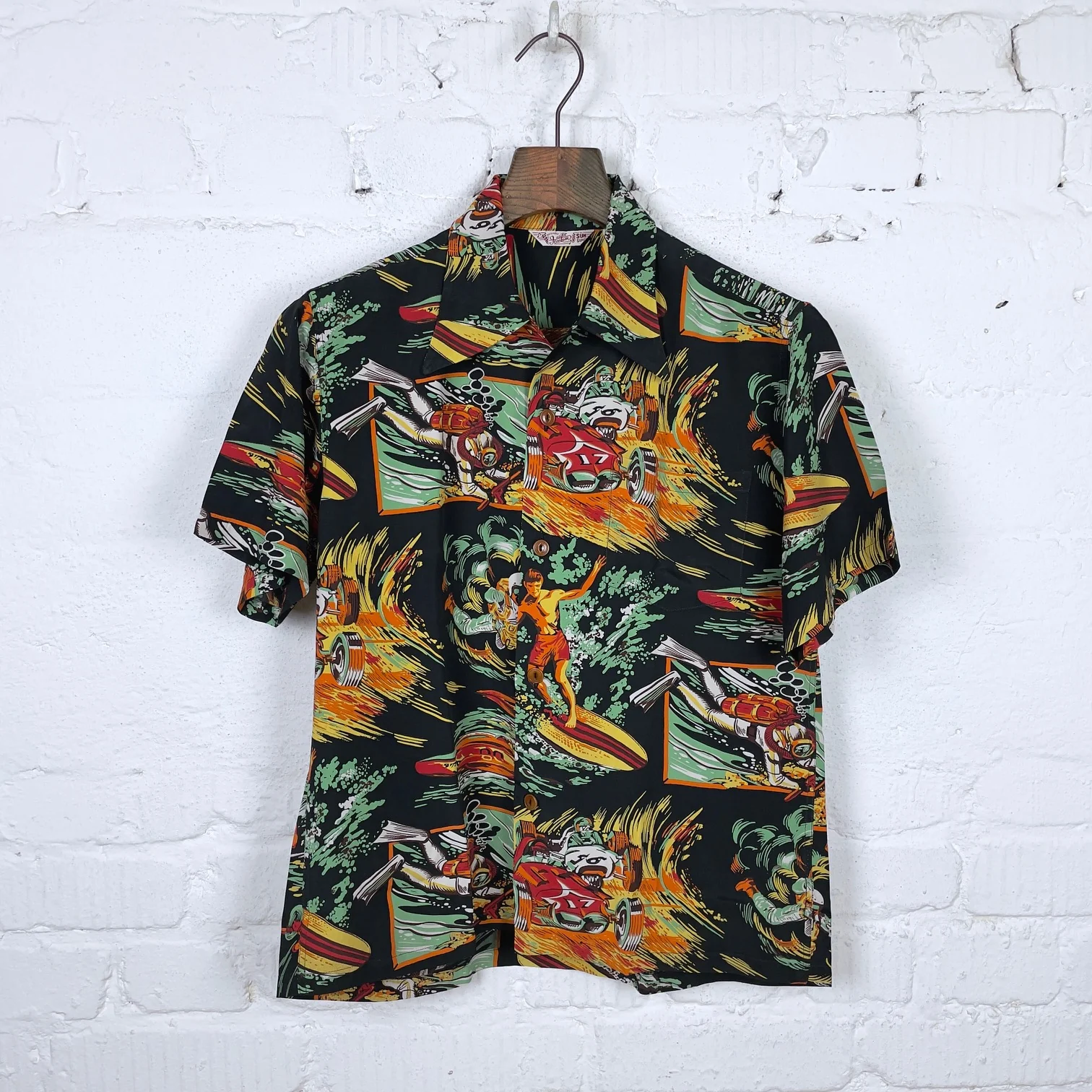 mister freedom | rock 'n' roll shirt "action packed" type II - black