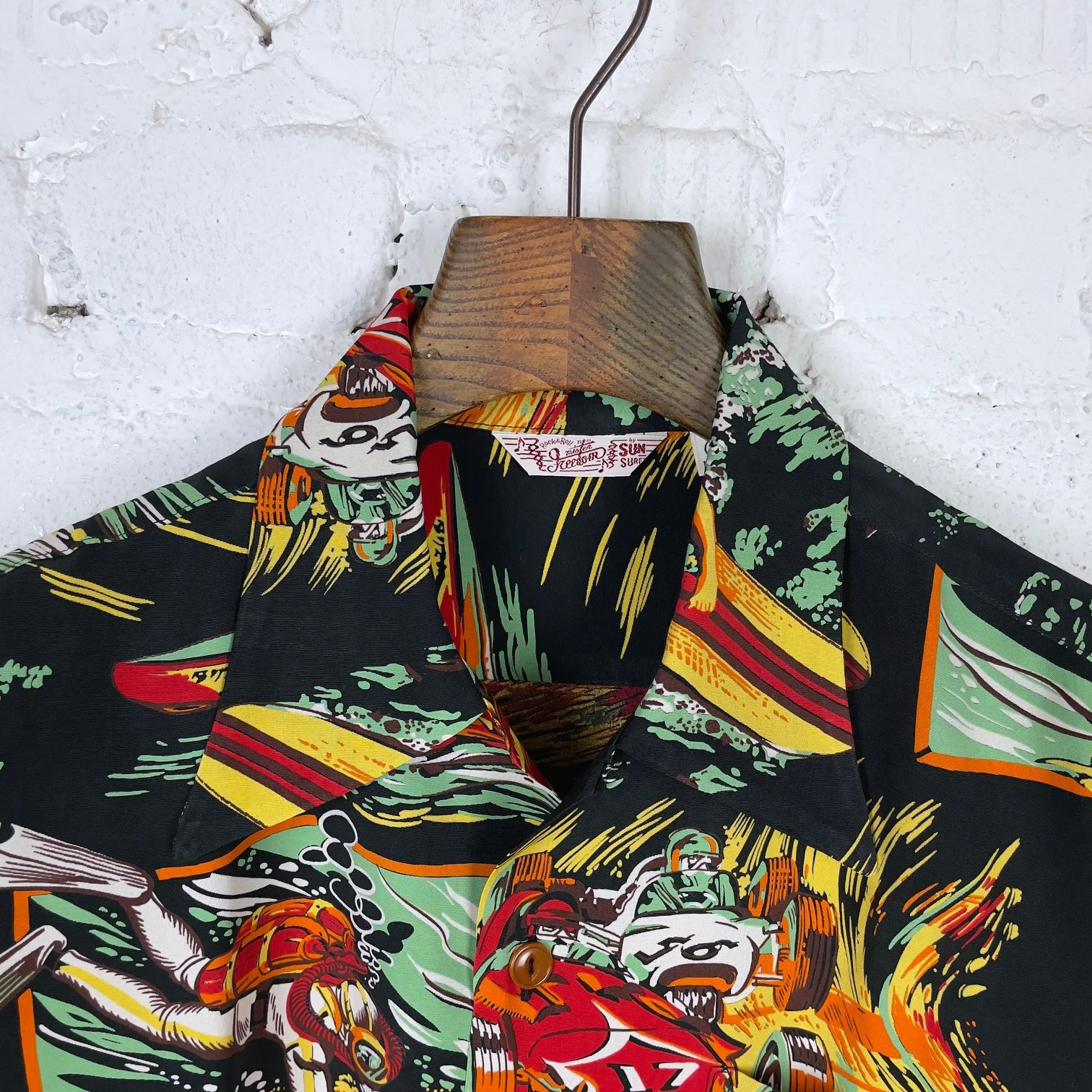 mister freedom | rock 'n' roll shirt "action packed" type II - black - Image 4