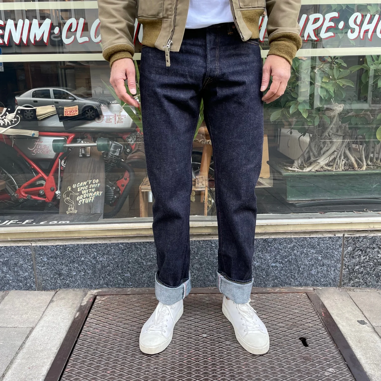 momotaro | 0201 vintage label (slim fit straight) - Image 3