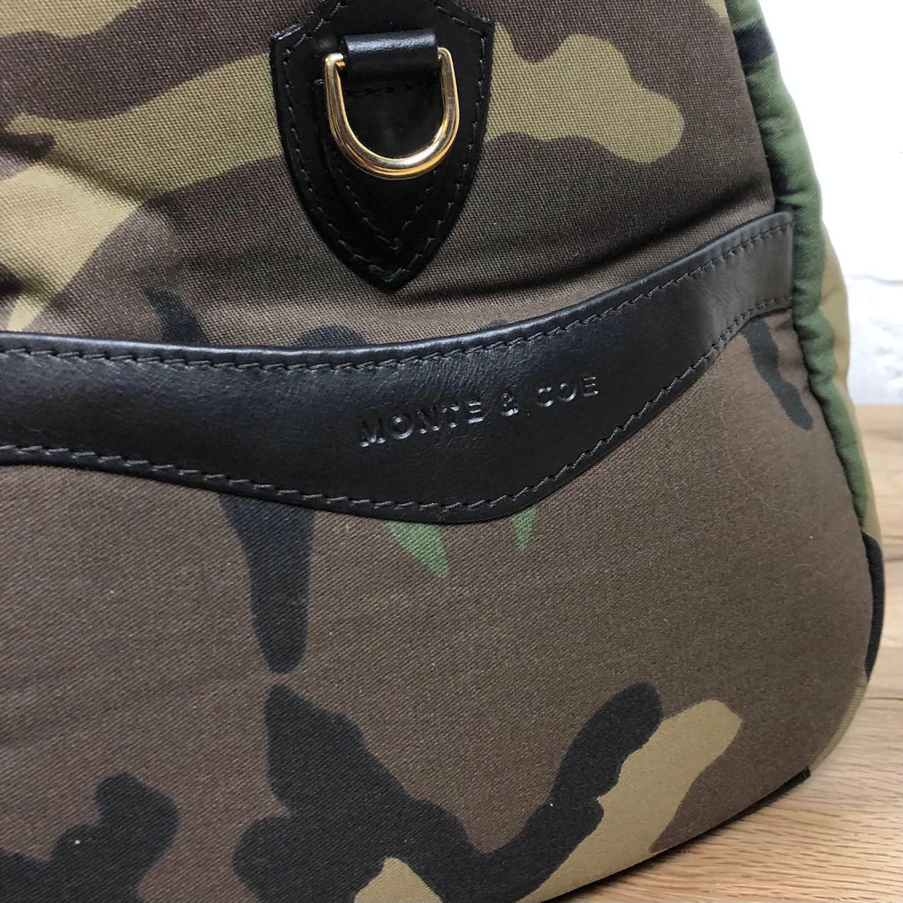 monte & coe | camo weekender bag - Image 4
