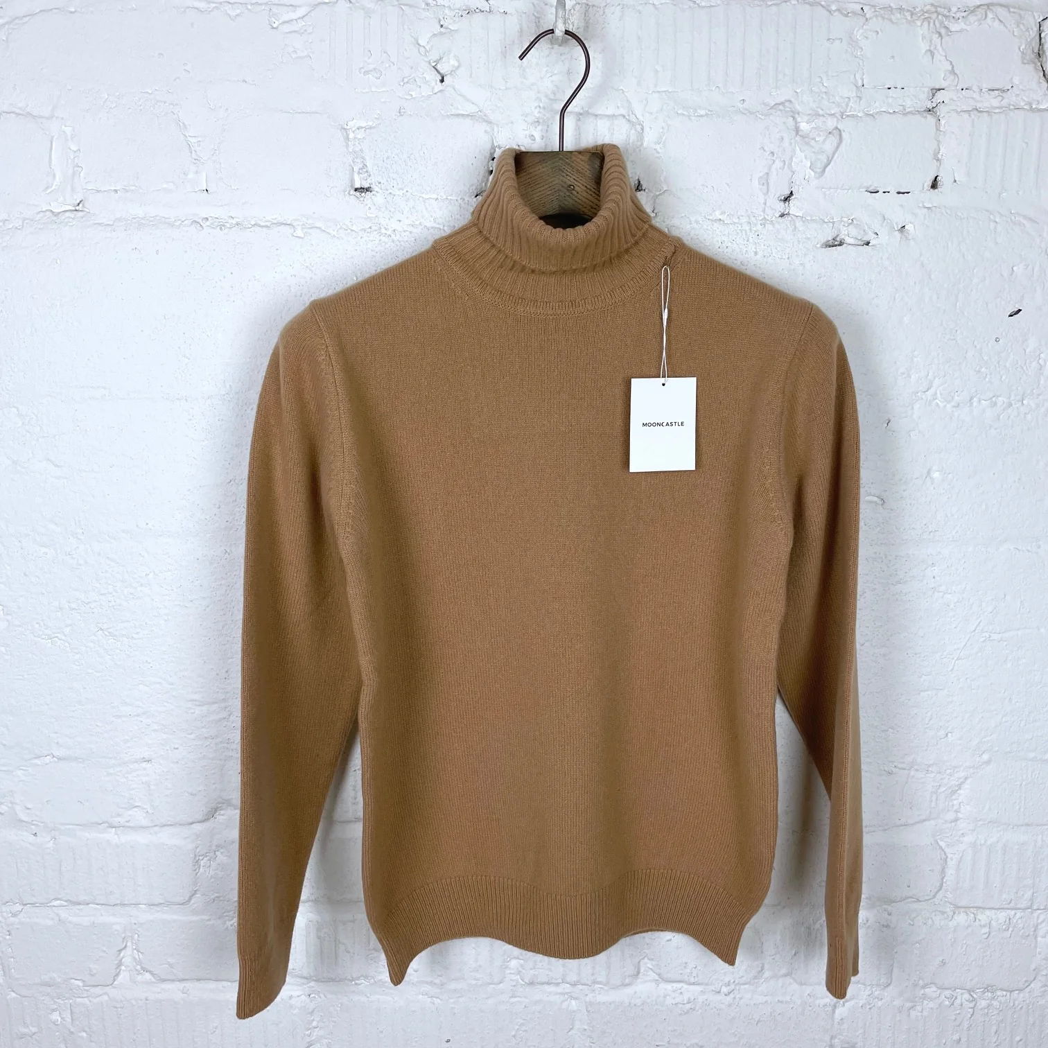 mooncastle | mc24 cashmere silk wool turtle neck knit camel