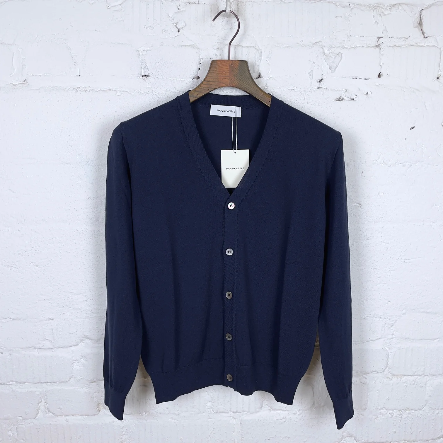 mooncastle | mc21 ice cotton cardigan navy
