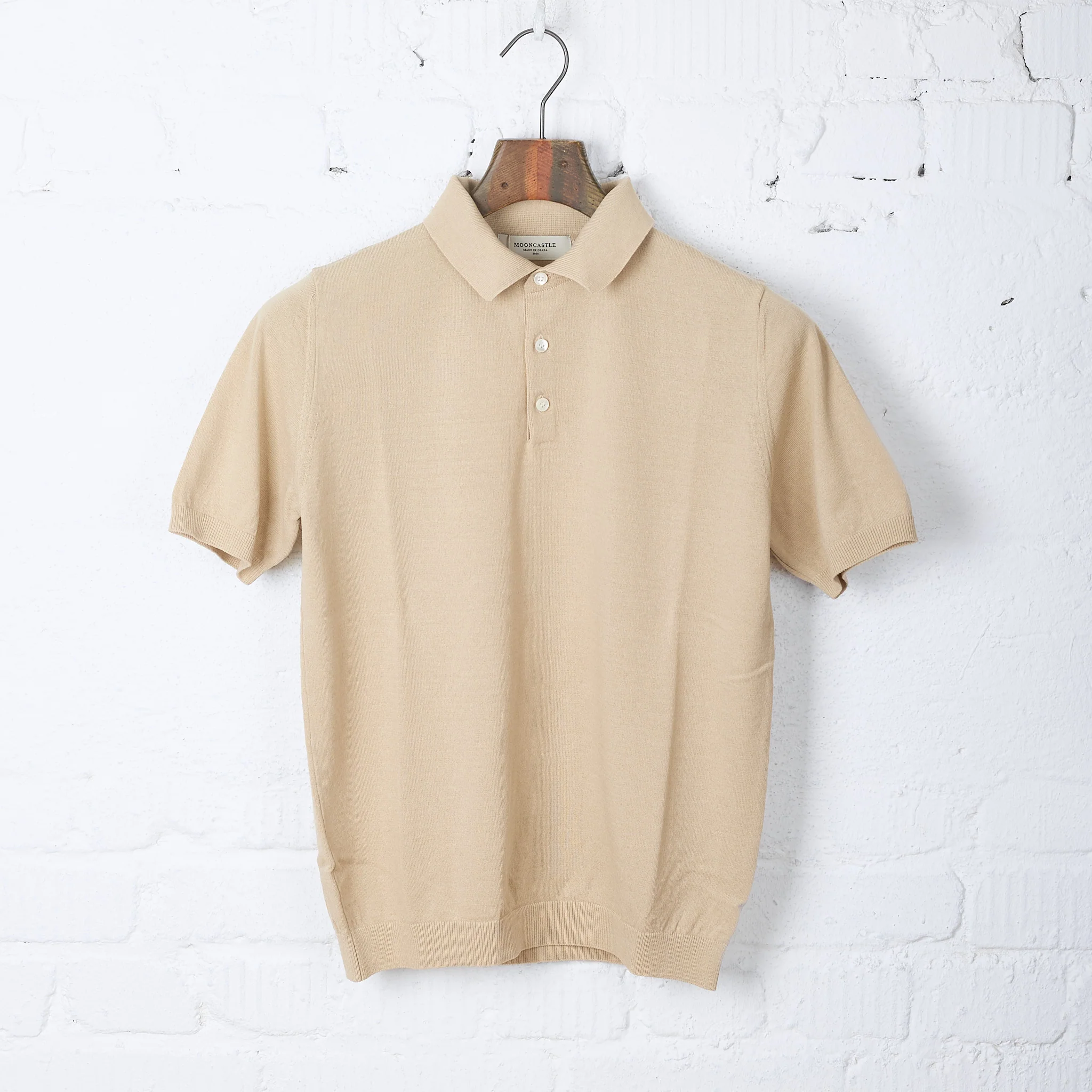 mooncastle | ic2 ice cotton polo shirt latte-beige