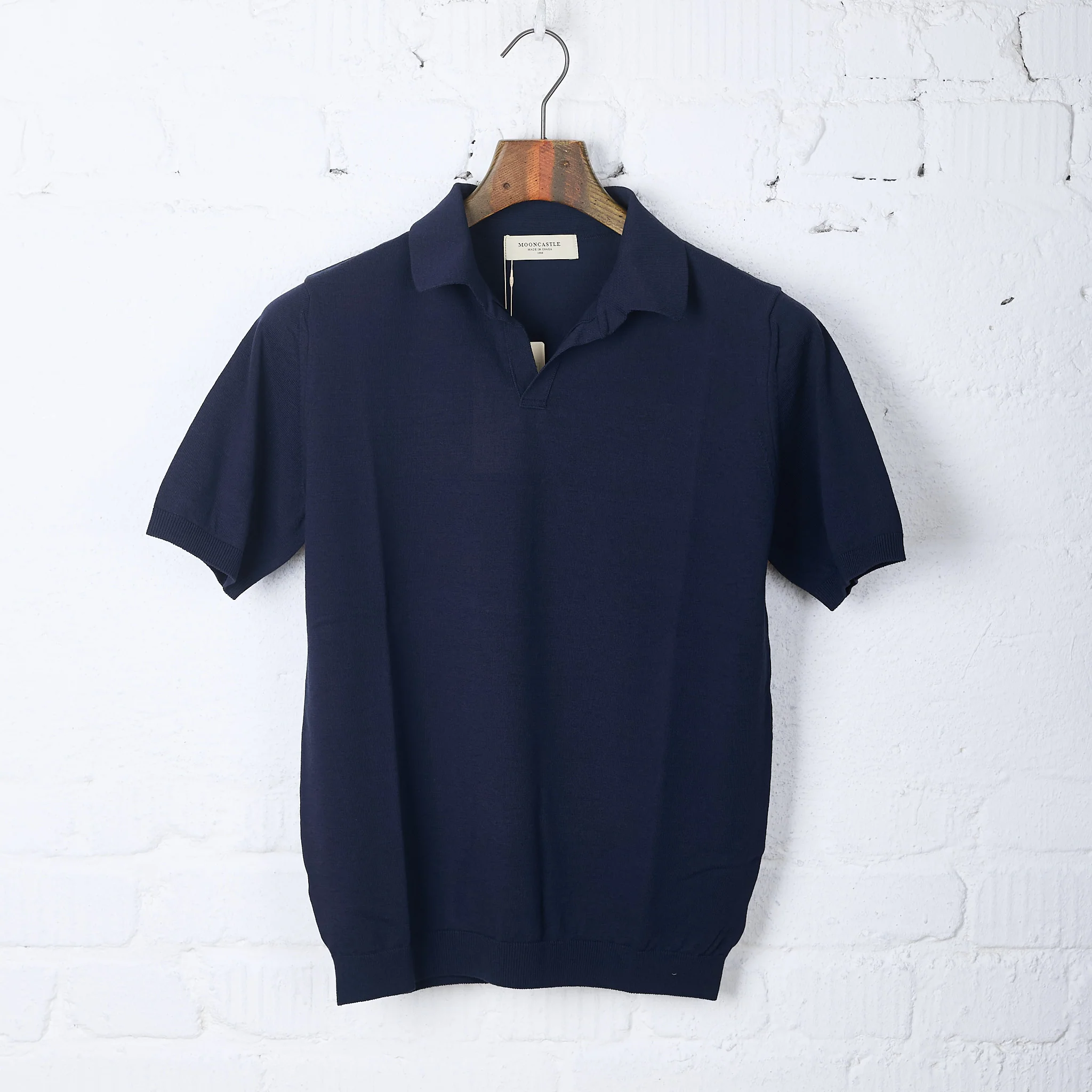 mooncastle | ic5 ice cotton skipper polo shirt navy