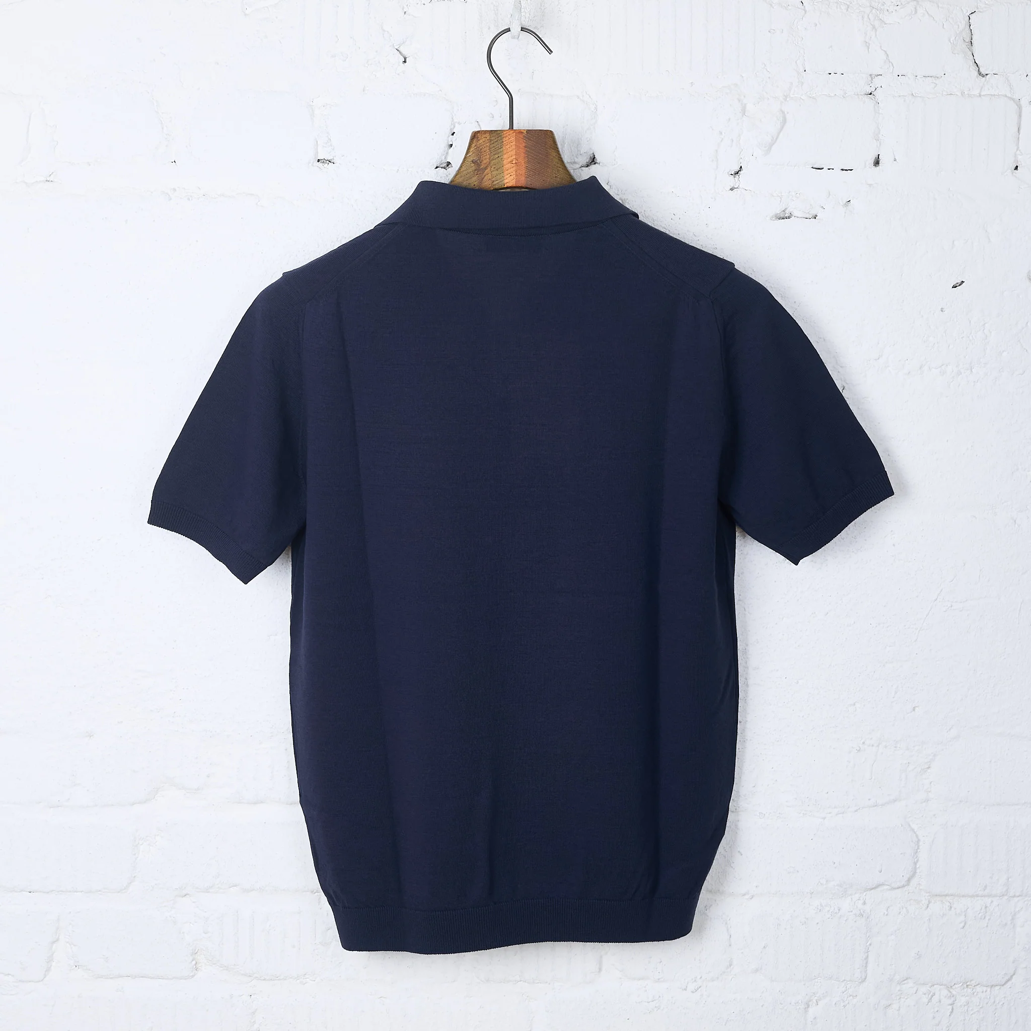 mooncastle | ic5 ice cotton skipper polo shirt navy - Image 3