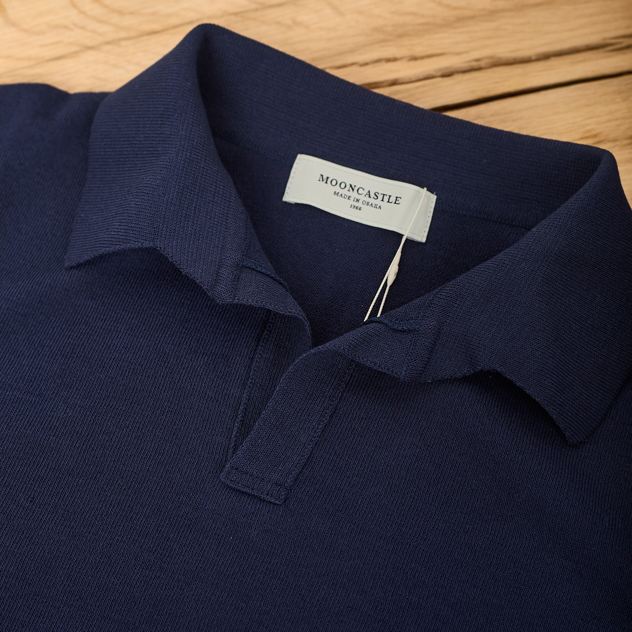 mooncastle | ic5 ice cotton skipper polo shirt navy - Image 4