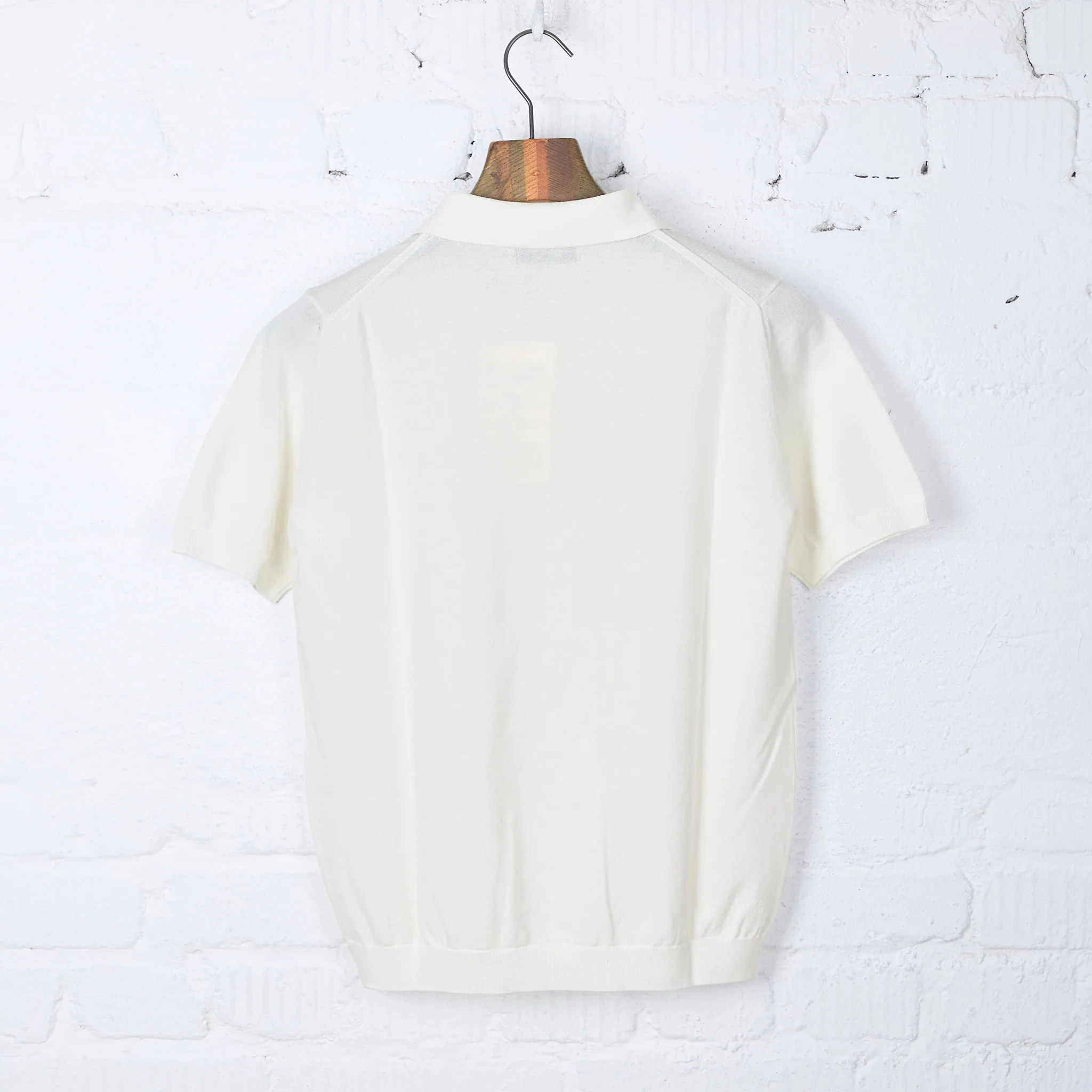 mooncastle | ic5 ice cotton skipper polo shirt white - Image 3