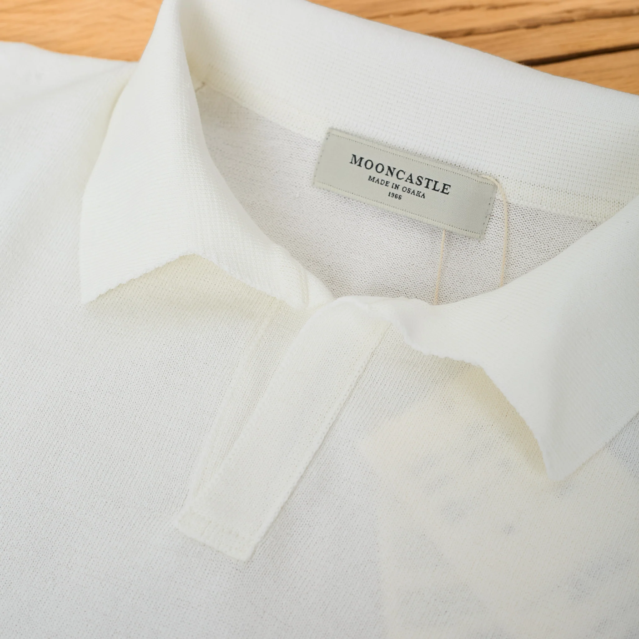 mooncastle | ic5 ice cotton skipper polo shirt white - Image 4