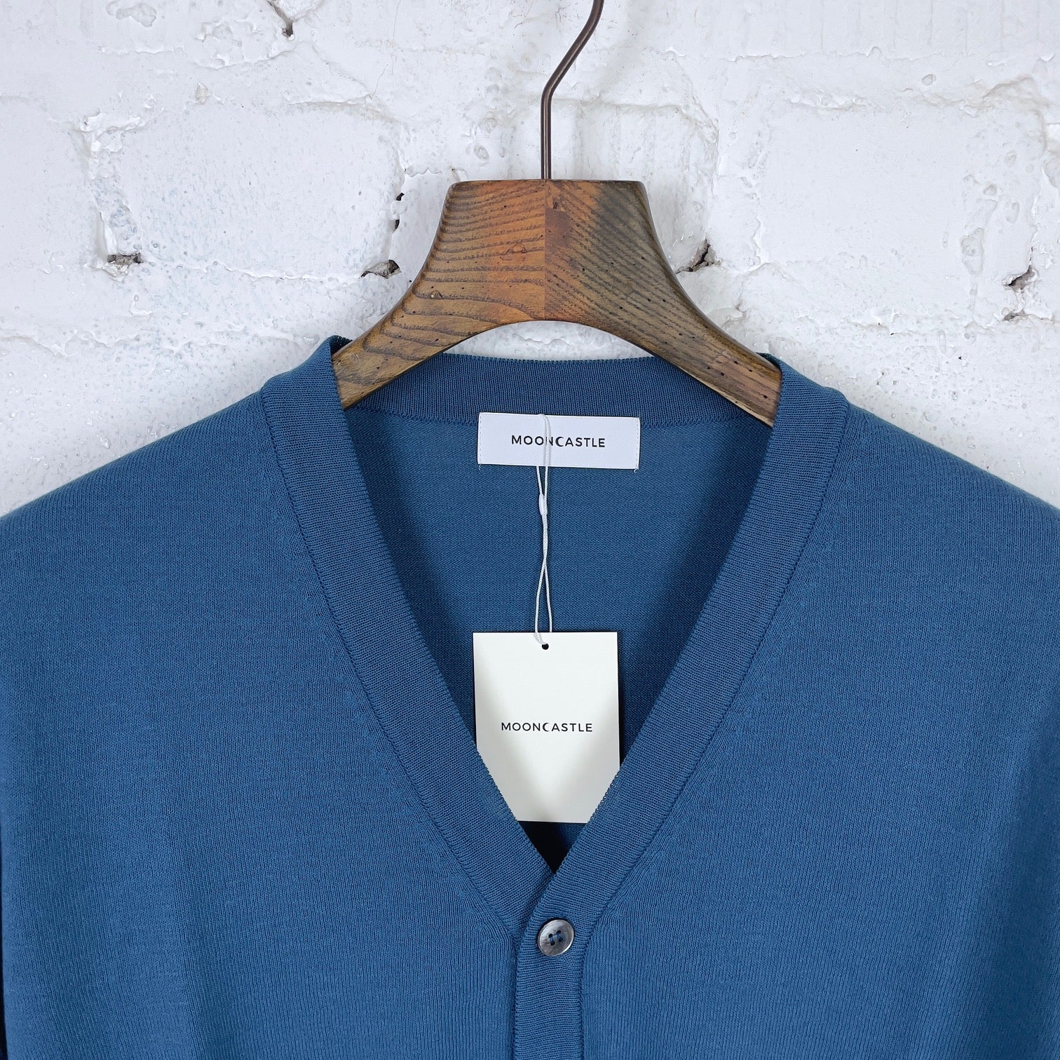 mooncastle | mc21 ice cotton cardigan smoky-blue - Image 2