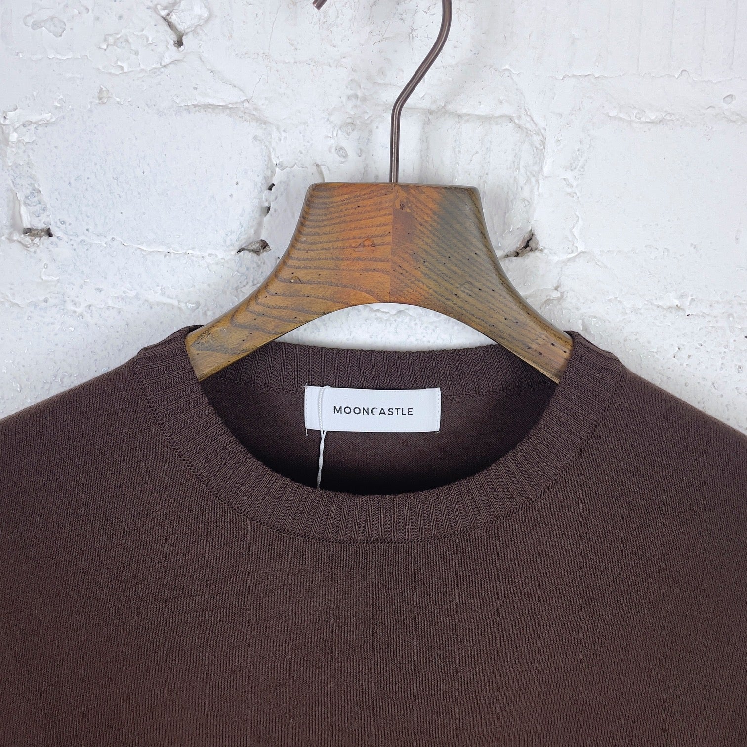 mooncastle | ice cotton crewneck sweater brown - Image 2