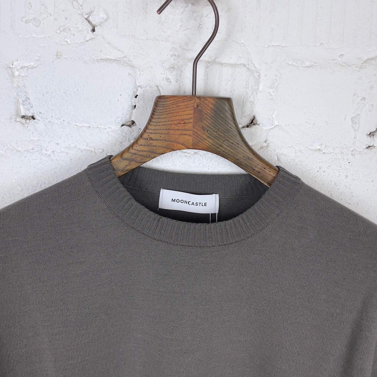 mooncastle | ice cotton crewneck sweater charcoal-gray - Image 2