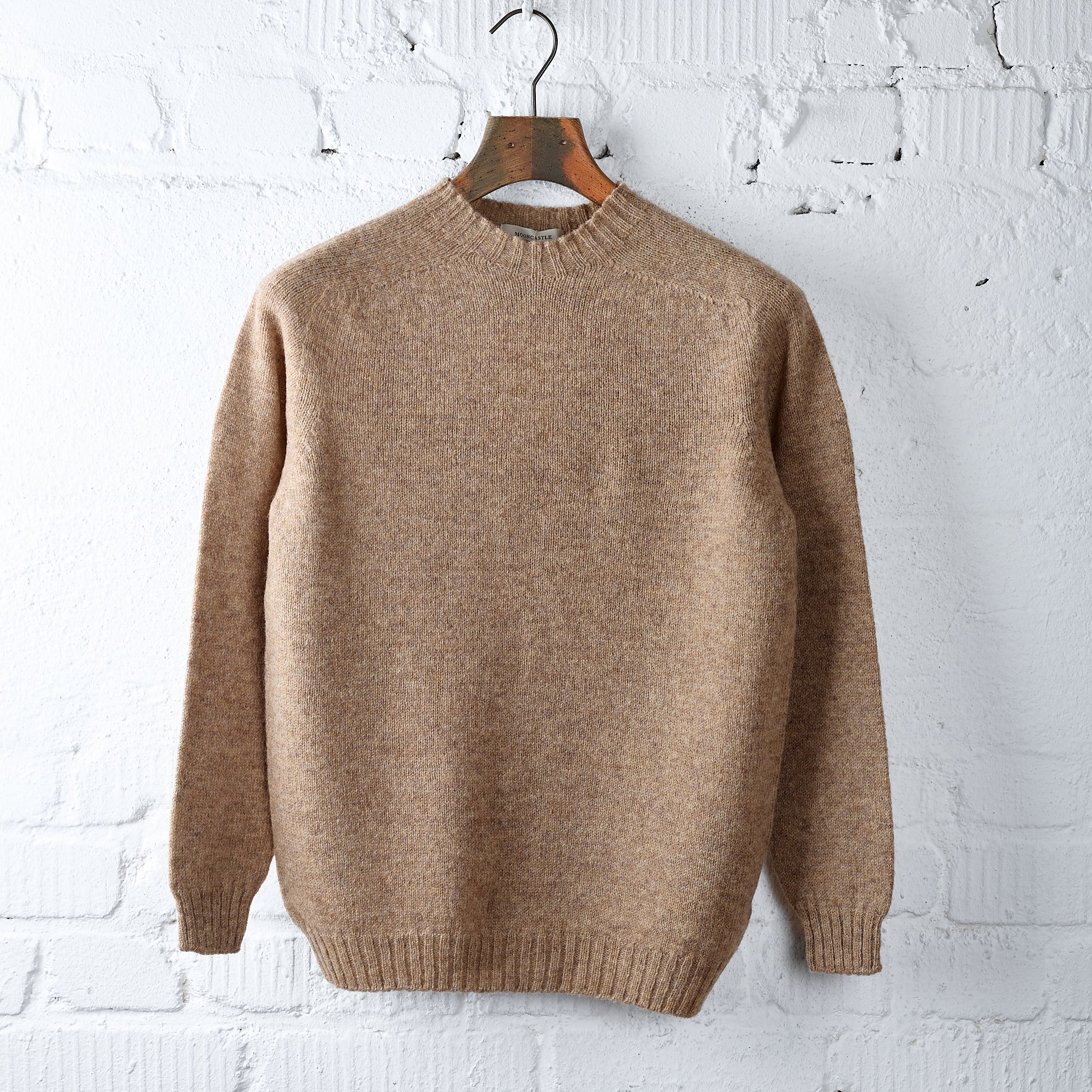 mooncastle | sw1 shetland wool crewneck - beige