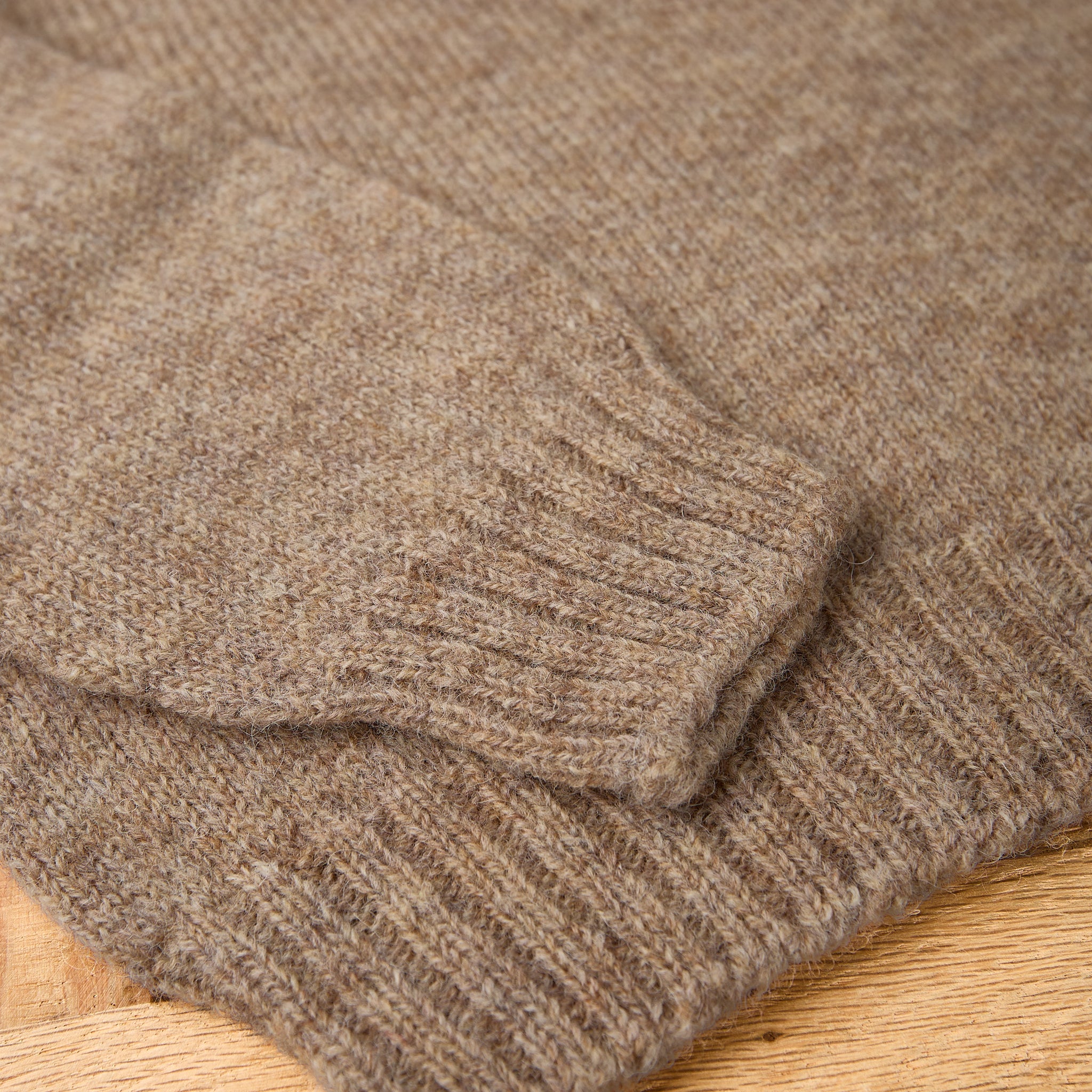 mooncastle | sw1 shetland wool crewneck - beige - Image 4