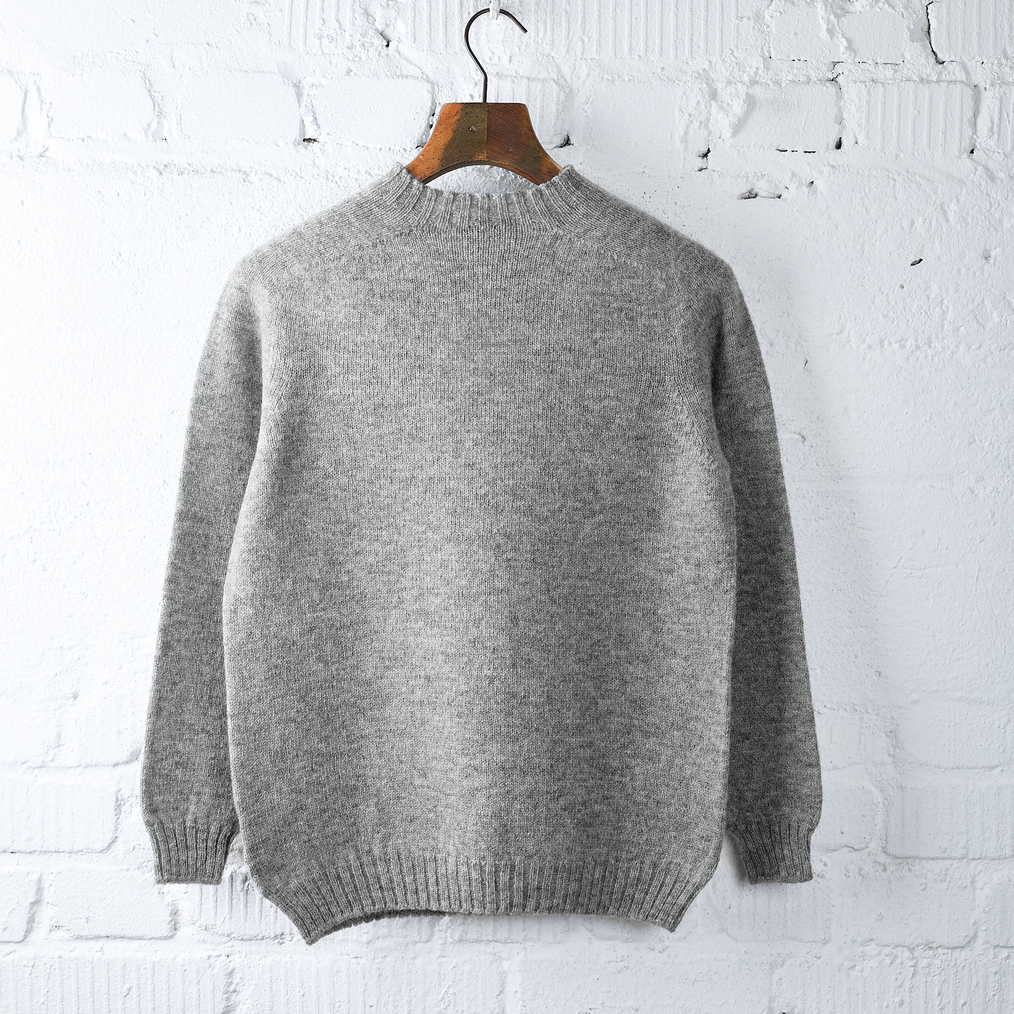 mooncastle | sw1 shetland wool crewneck - gray - Image 2