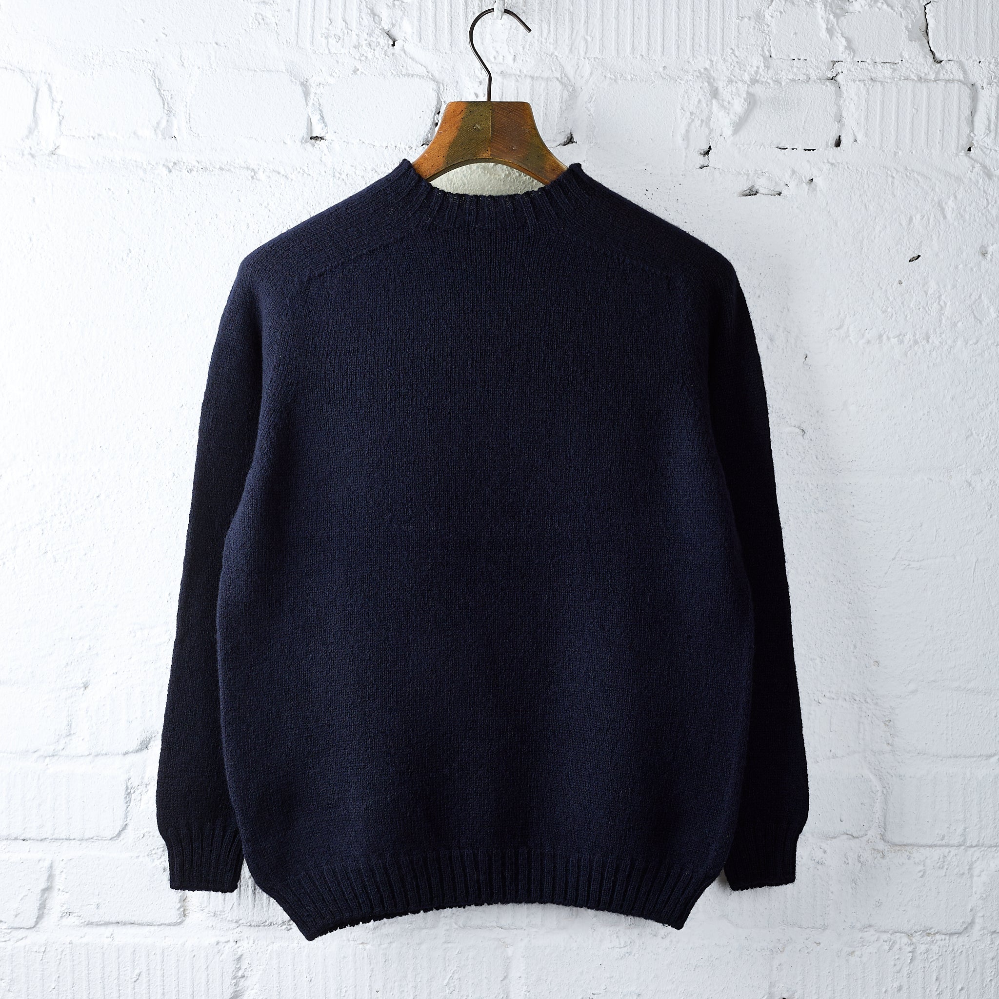 mooncastle | sw1 shetland wool crewneck - navy - Image 2