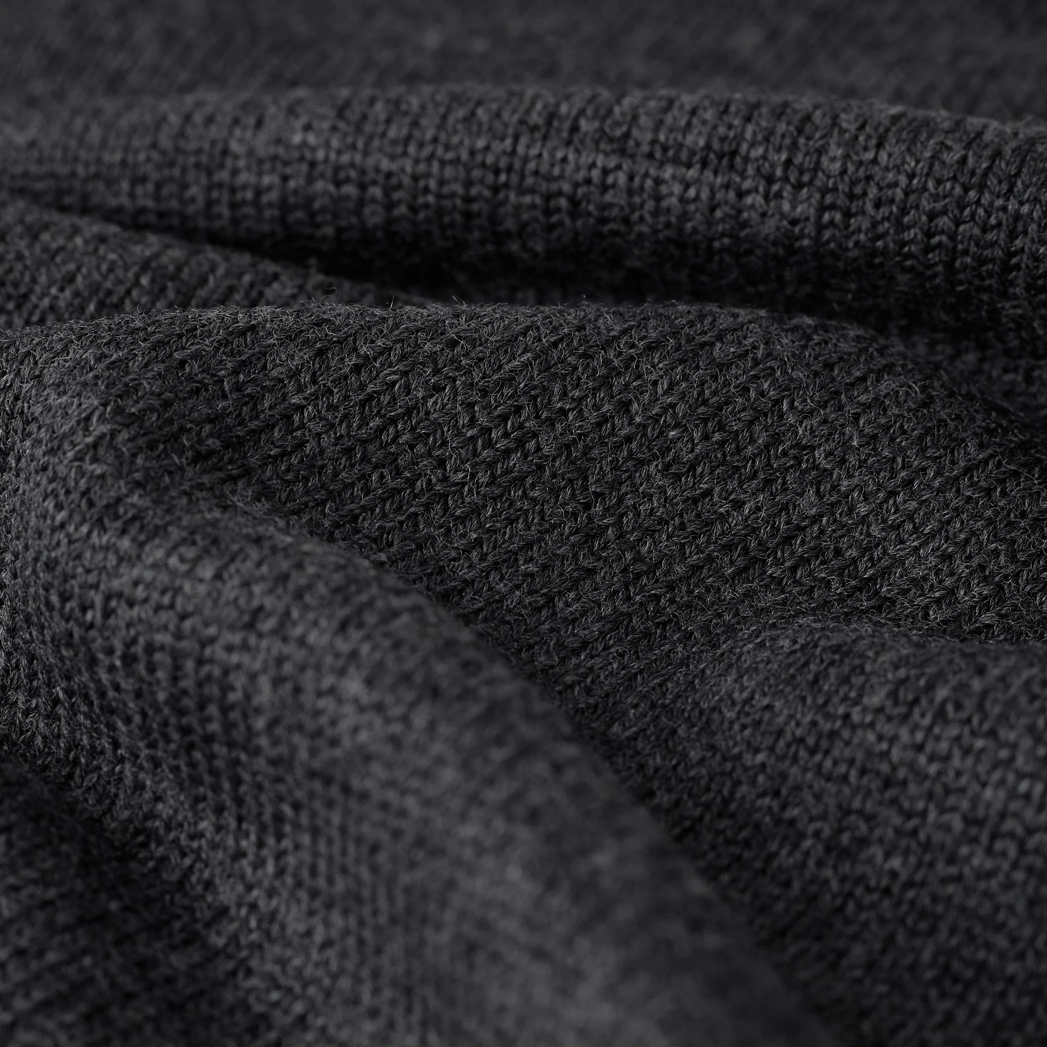mooncastle | wo7 wool crew neck knit - dark gray - Image 5