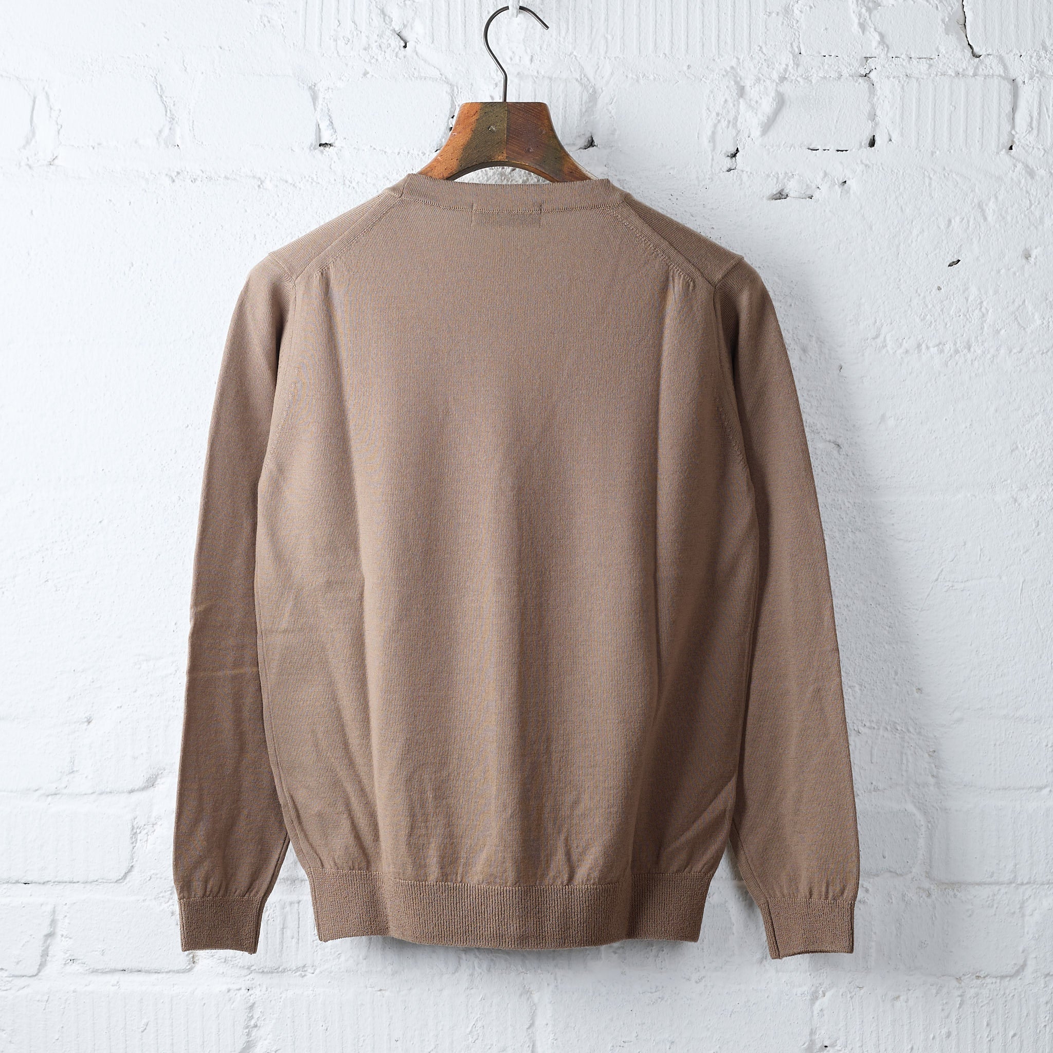mooncastle | wool cardigan sand beige - Image 2