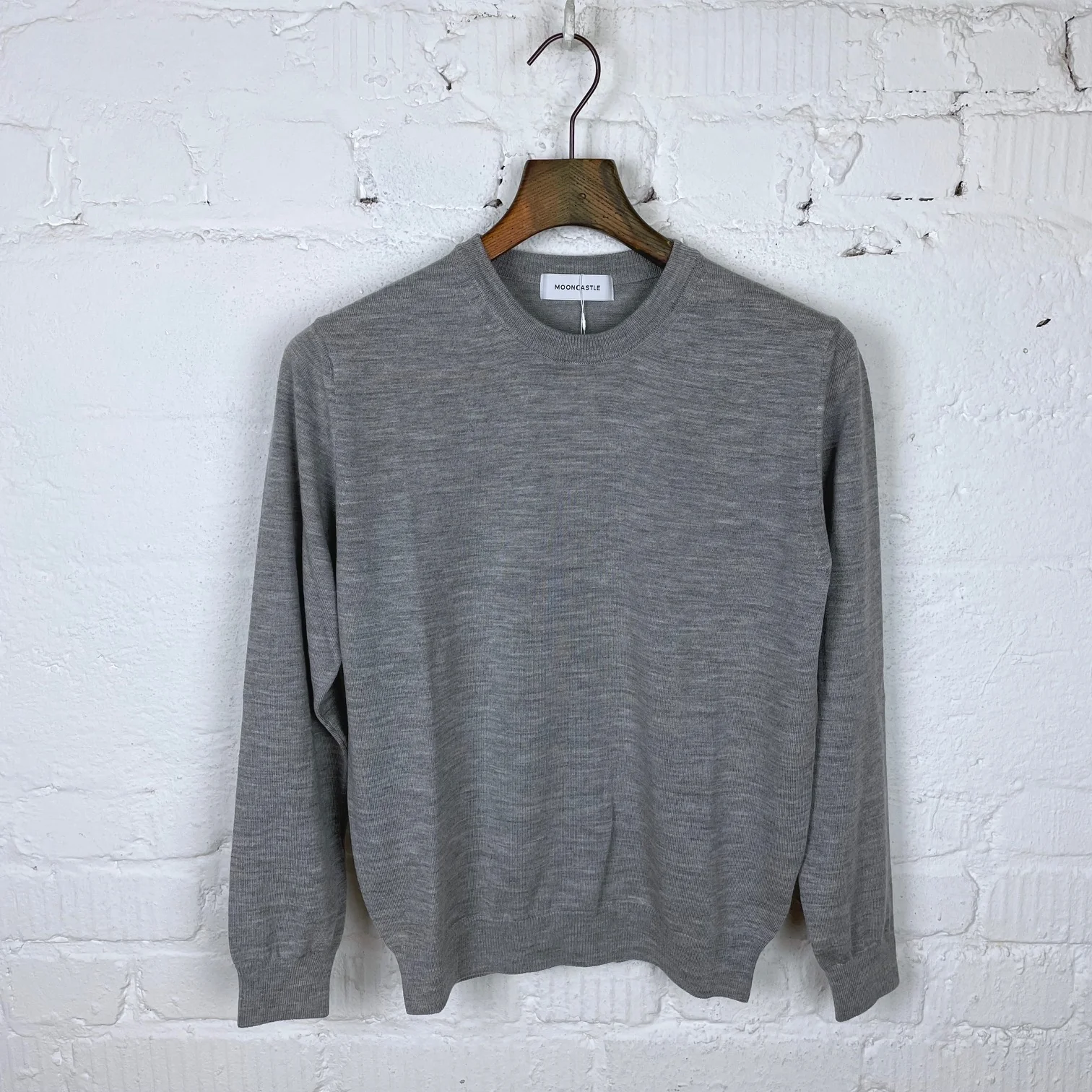 mooncastle | mc2 wool crew neck knit grey