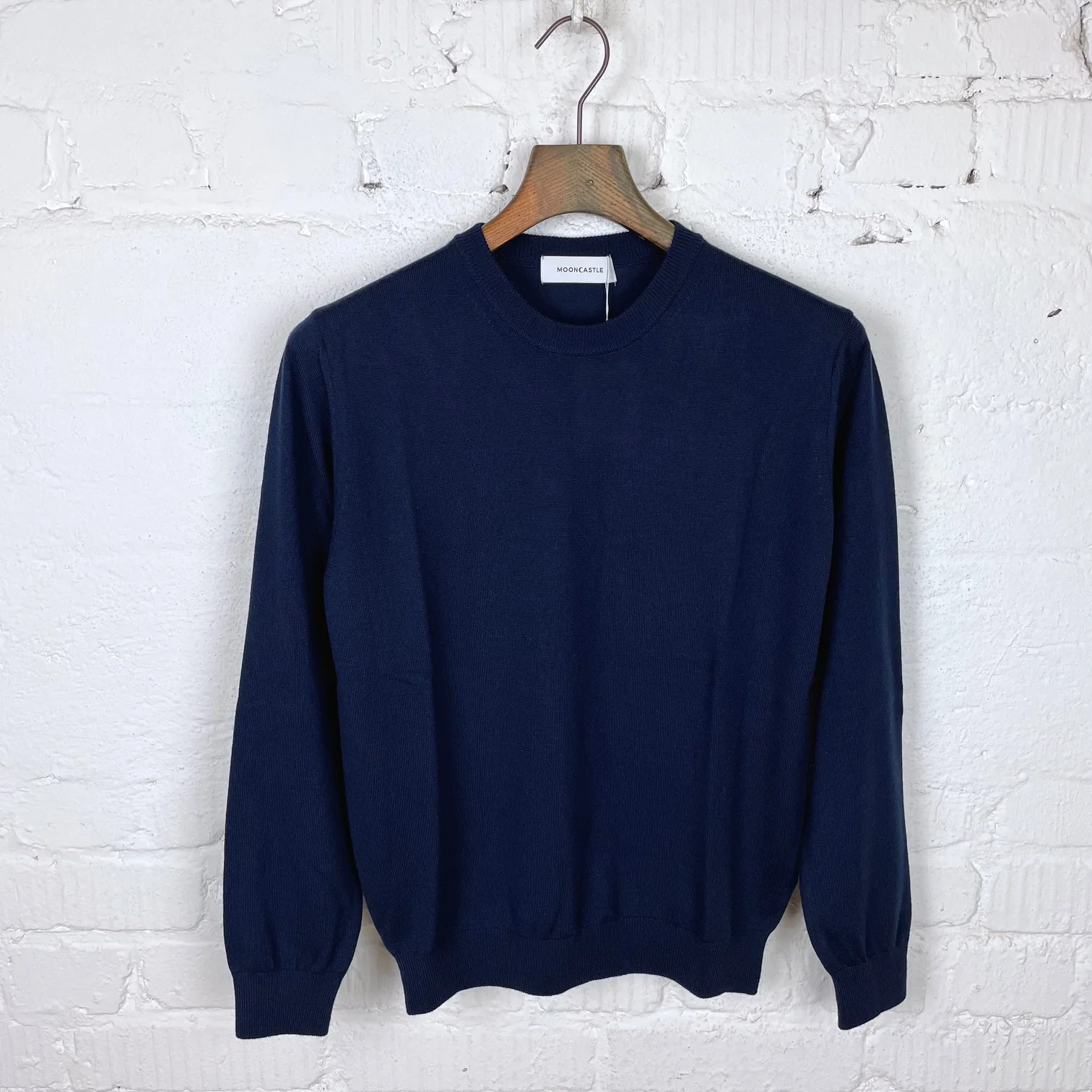 mooncastle | mc2 wool crew neck knit navy