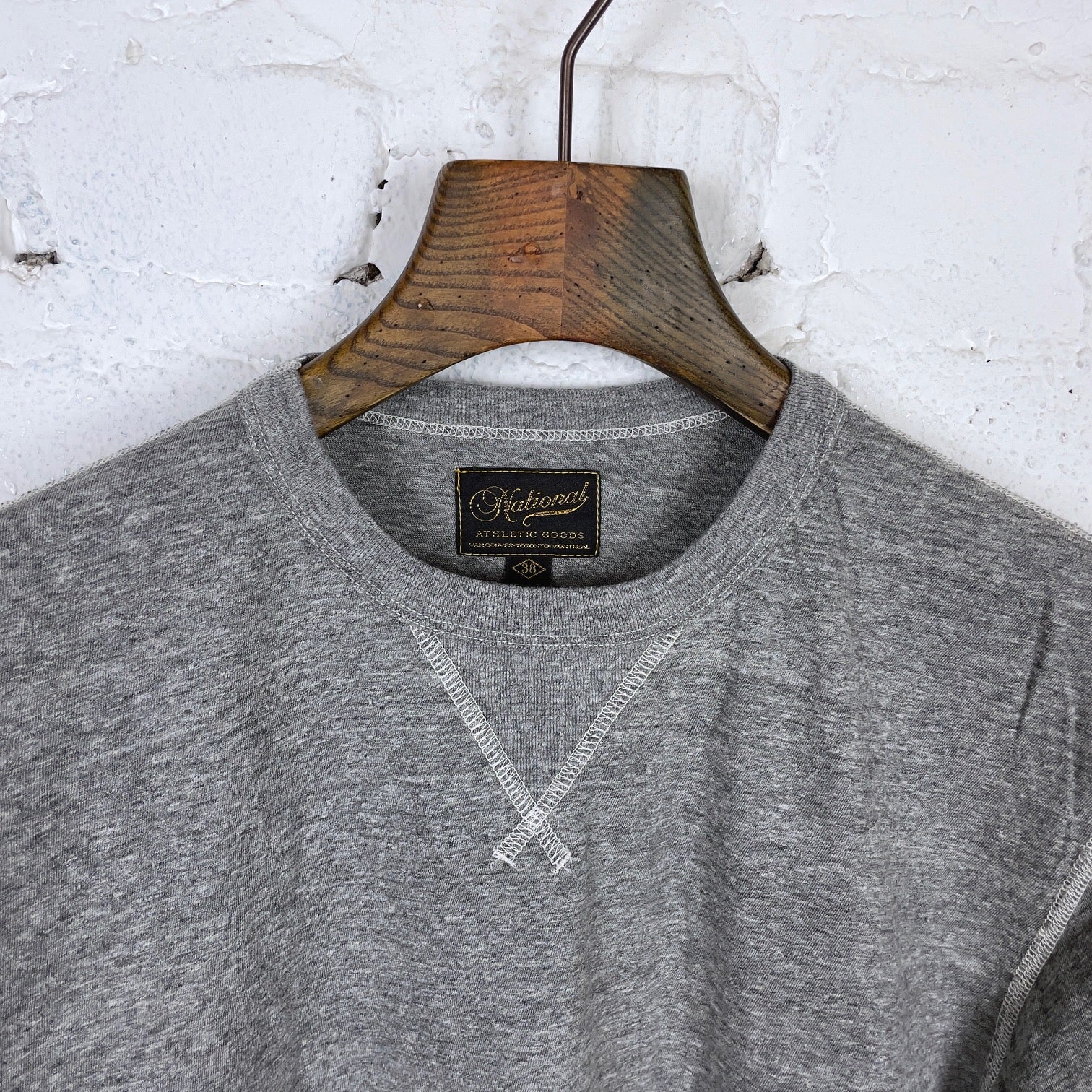 national athletic goods | gym tee l-s lightweight - sport grey - Image 2