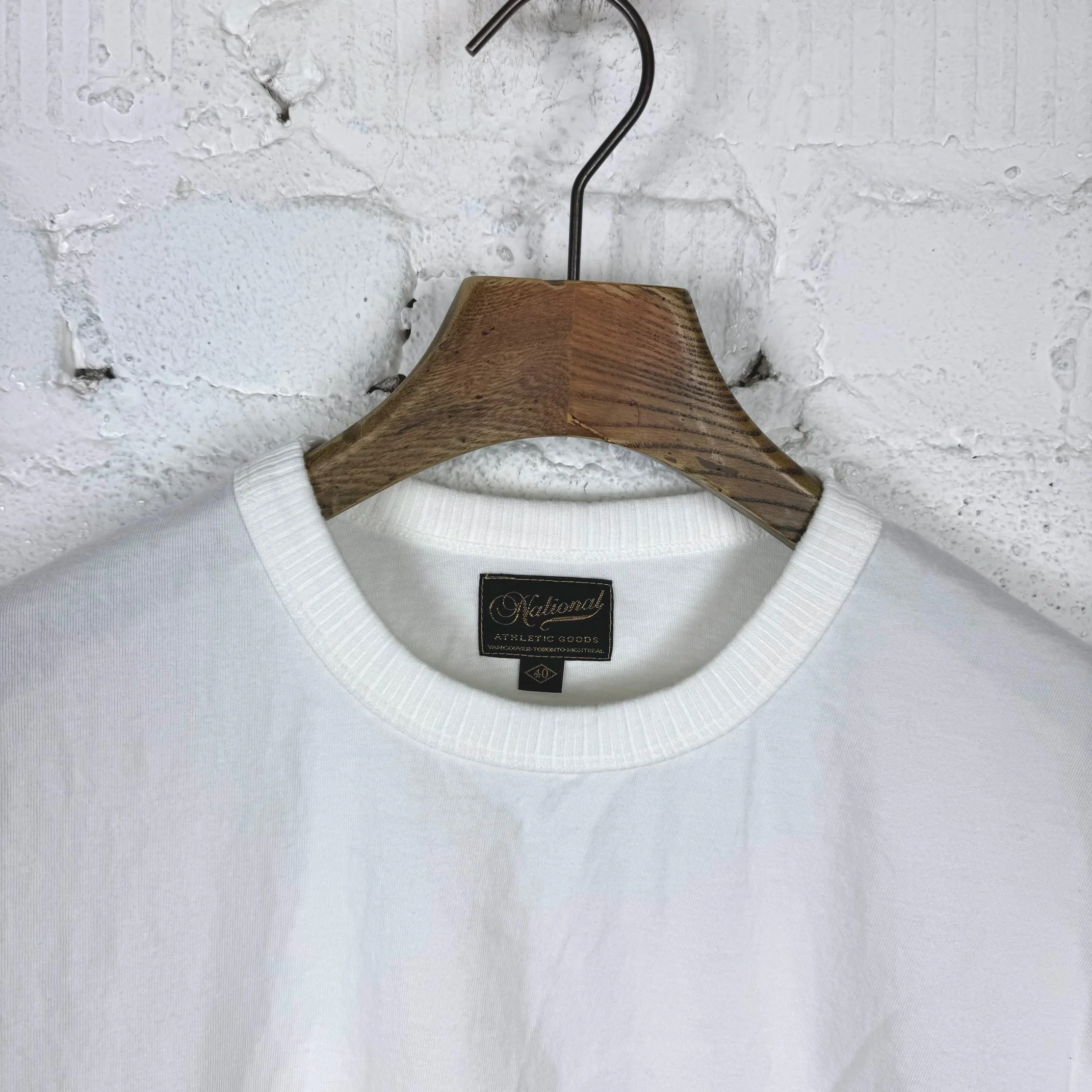 national athletic goods | track tee white - Image 3