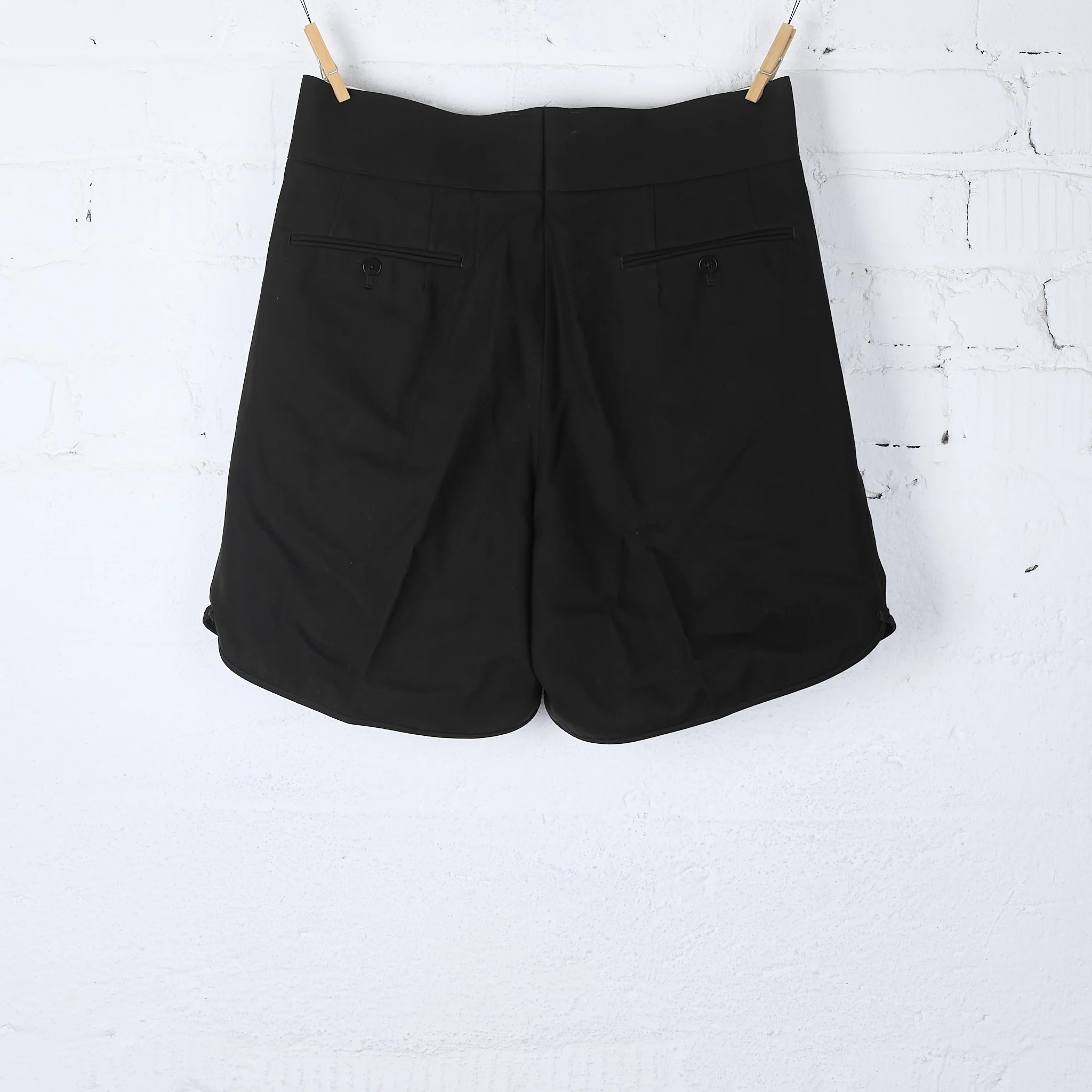 neat | cotton venetian gurkha shorts black - Image 3