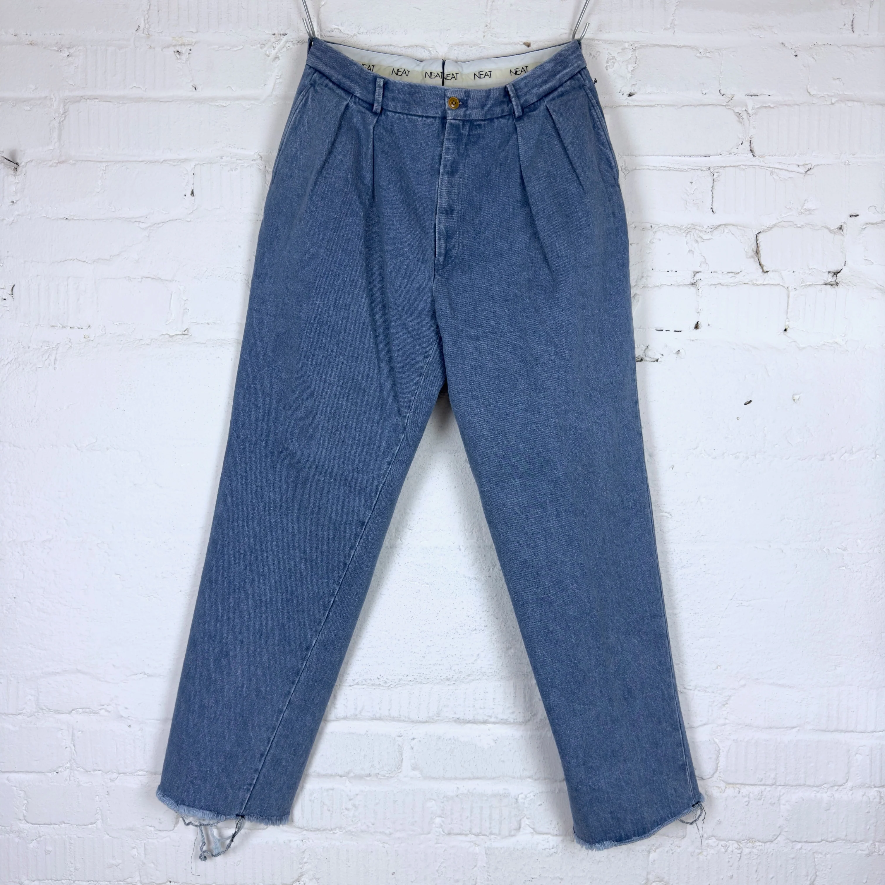 neat | sea island cotton denim chino blue