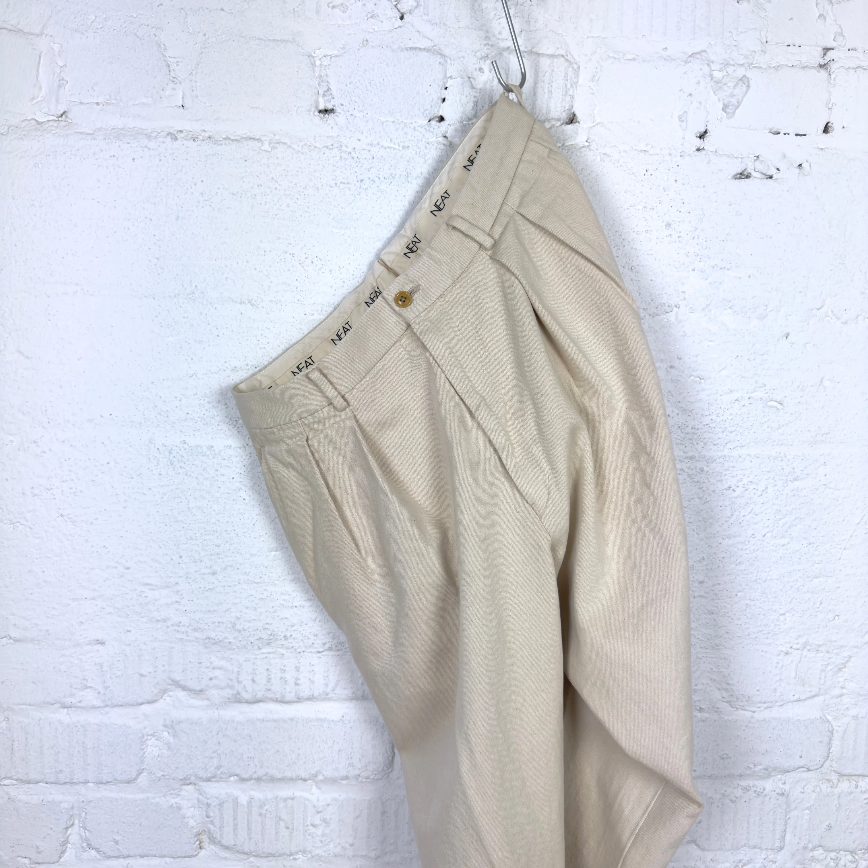neat | sea island cotton denim chino kinari - Image 4